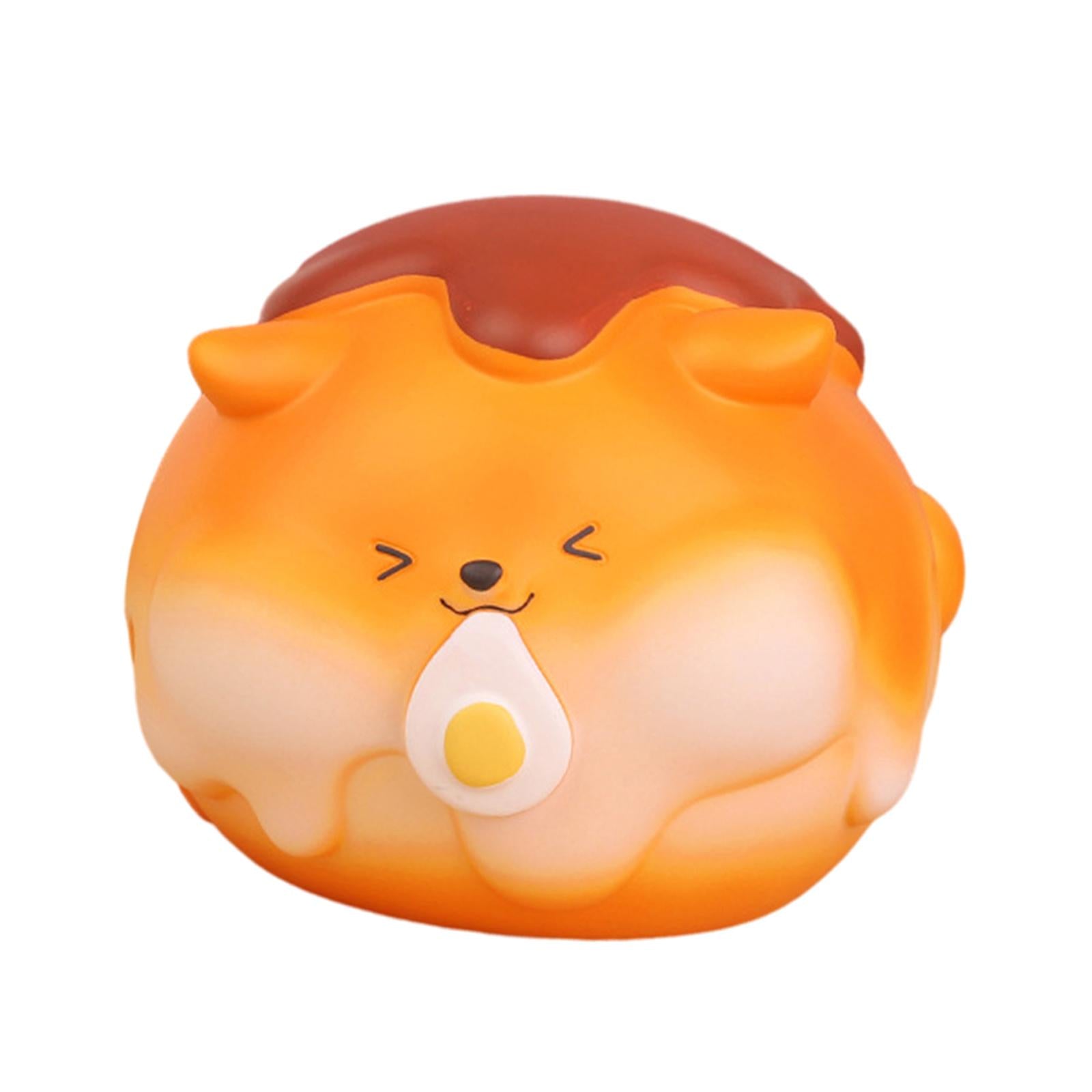 Bread Puppy Money Bank Cartoon Little Dog Statue for Apartment Table Bedroom Style B