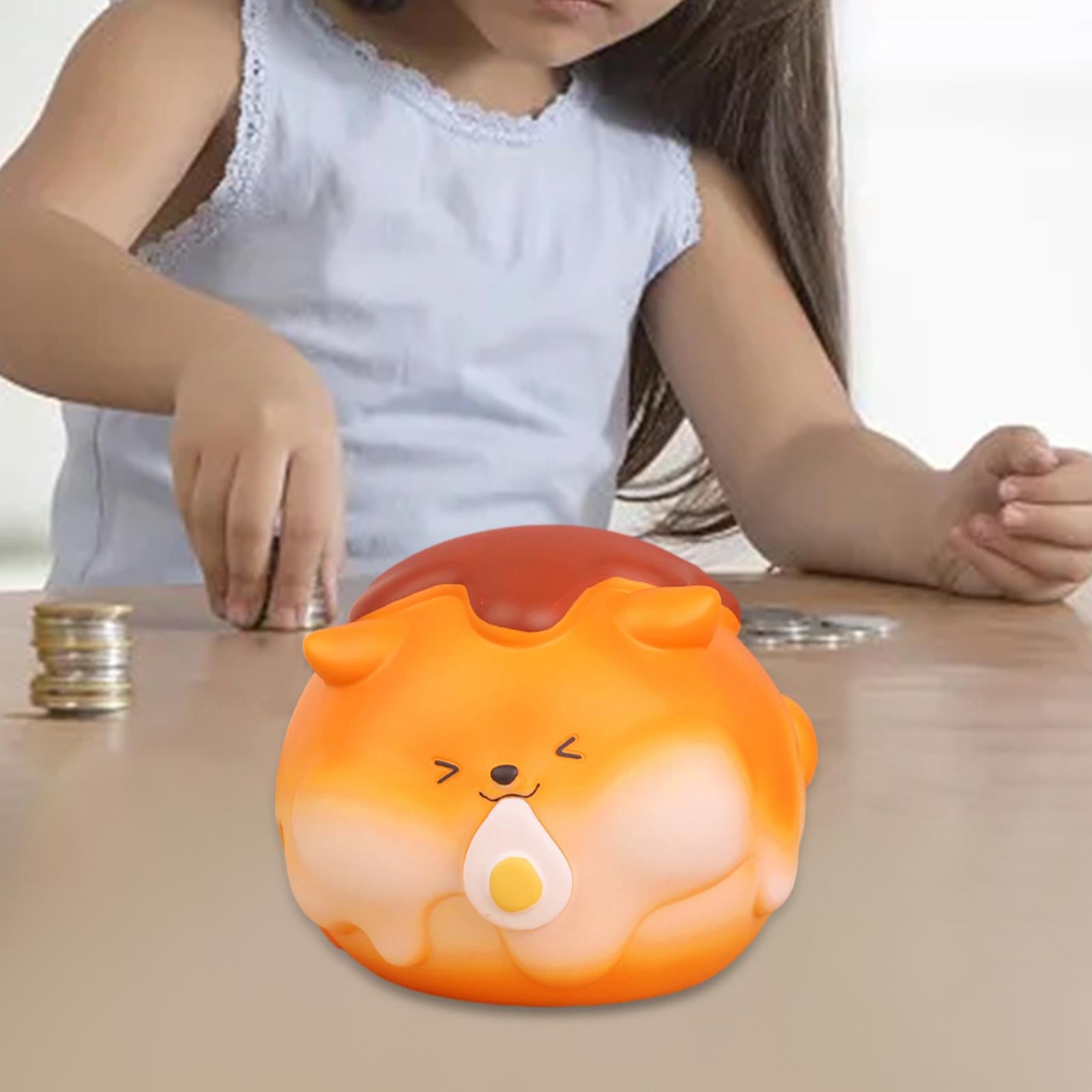 Bread Puppy Money Bank Cartoon Little Dog Statue for Apartment Table Bedroom Style B