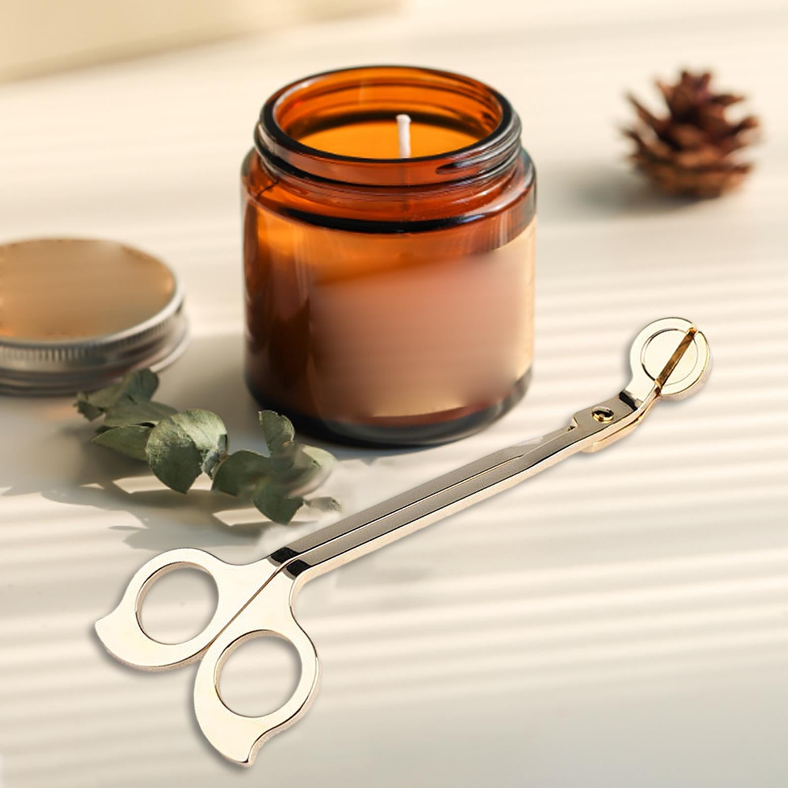 Candle Wick Trimmer Premium Sturdy Candle Extinguishing Tool Candle Scissors gold