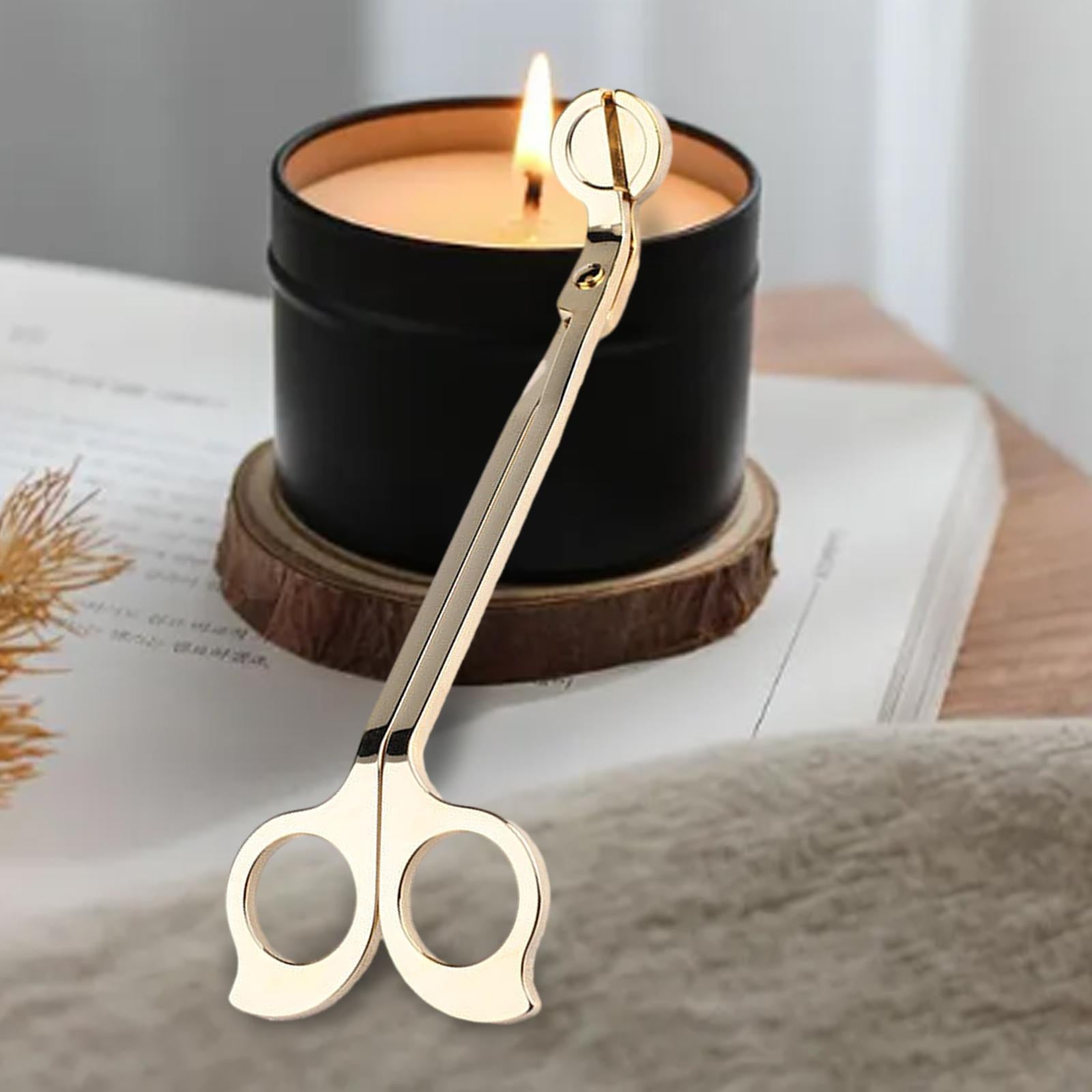 Candle Wick Trimmer Premium Sturdy Candle Extinguishing Tool Candle Scissors gold