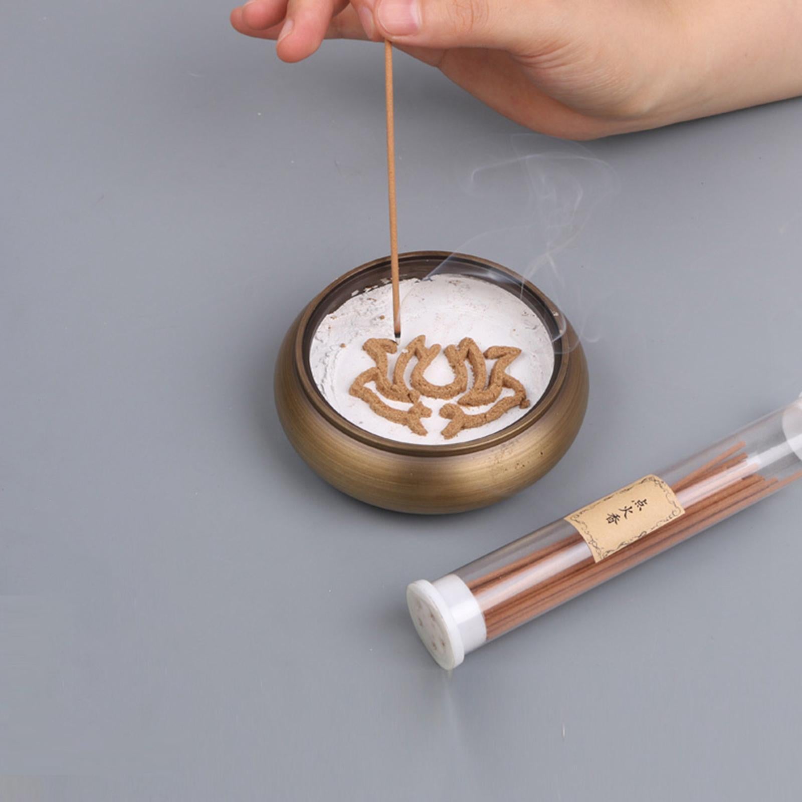 Brass Incense Burner Tool Copper Incense Road Suit for Bedroom Indoor Temple
