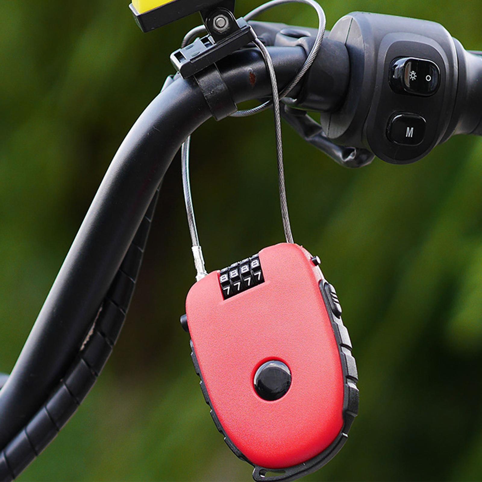 Steel Cable Locks Bike Parts Portable Multipurpose Telescopic Steel Wire Locks