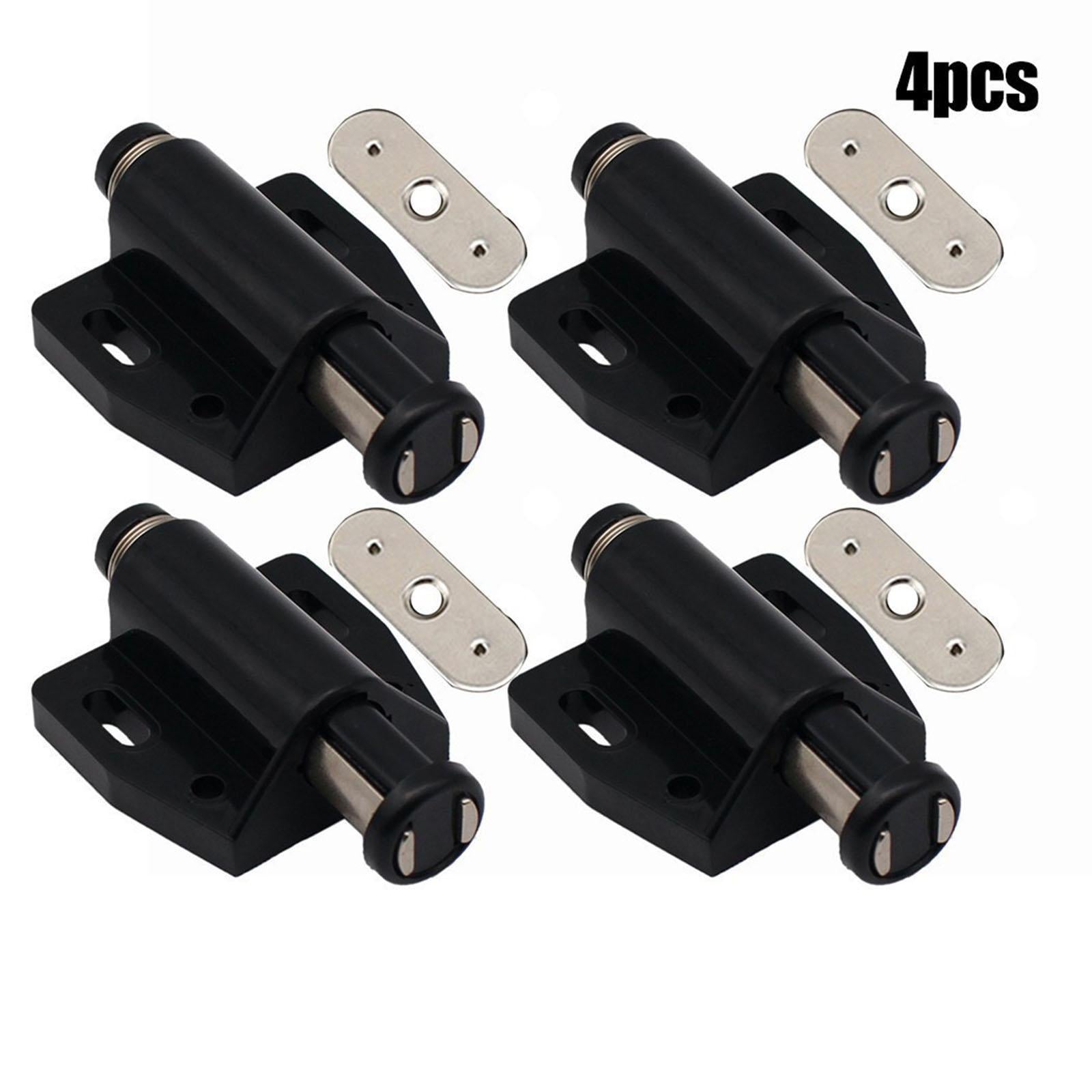 Cabinet Magnetic Touch Latch Cabinet Drawer Magnet Catch for Closet Cabinet Black