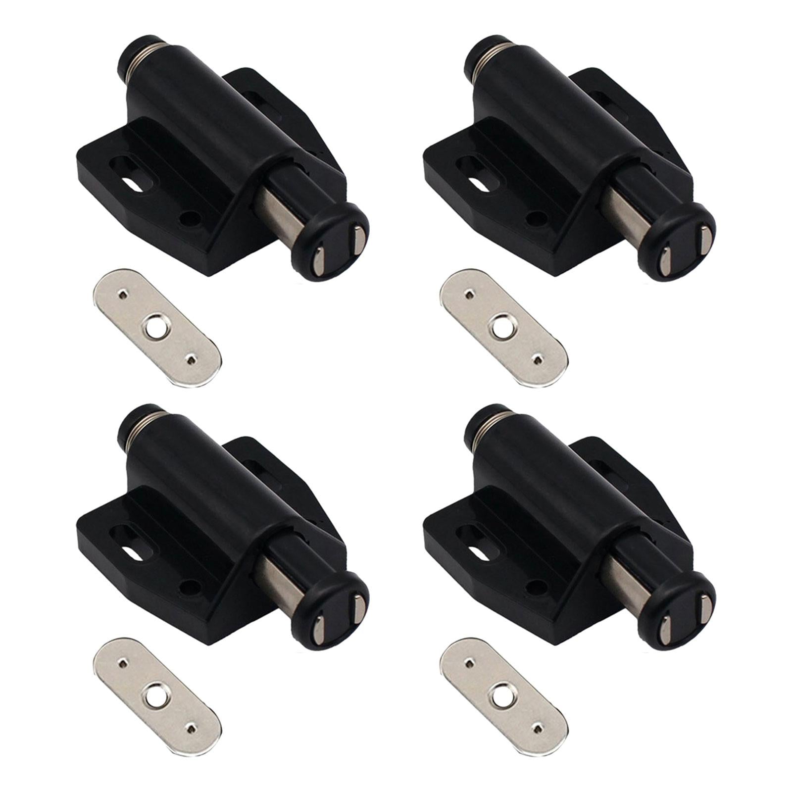 Cabinet Magnetic Touch Latch Cabinet Drawer Magnet Catch for Closet Cabinet Black