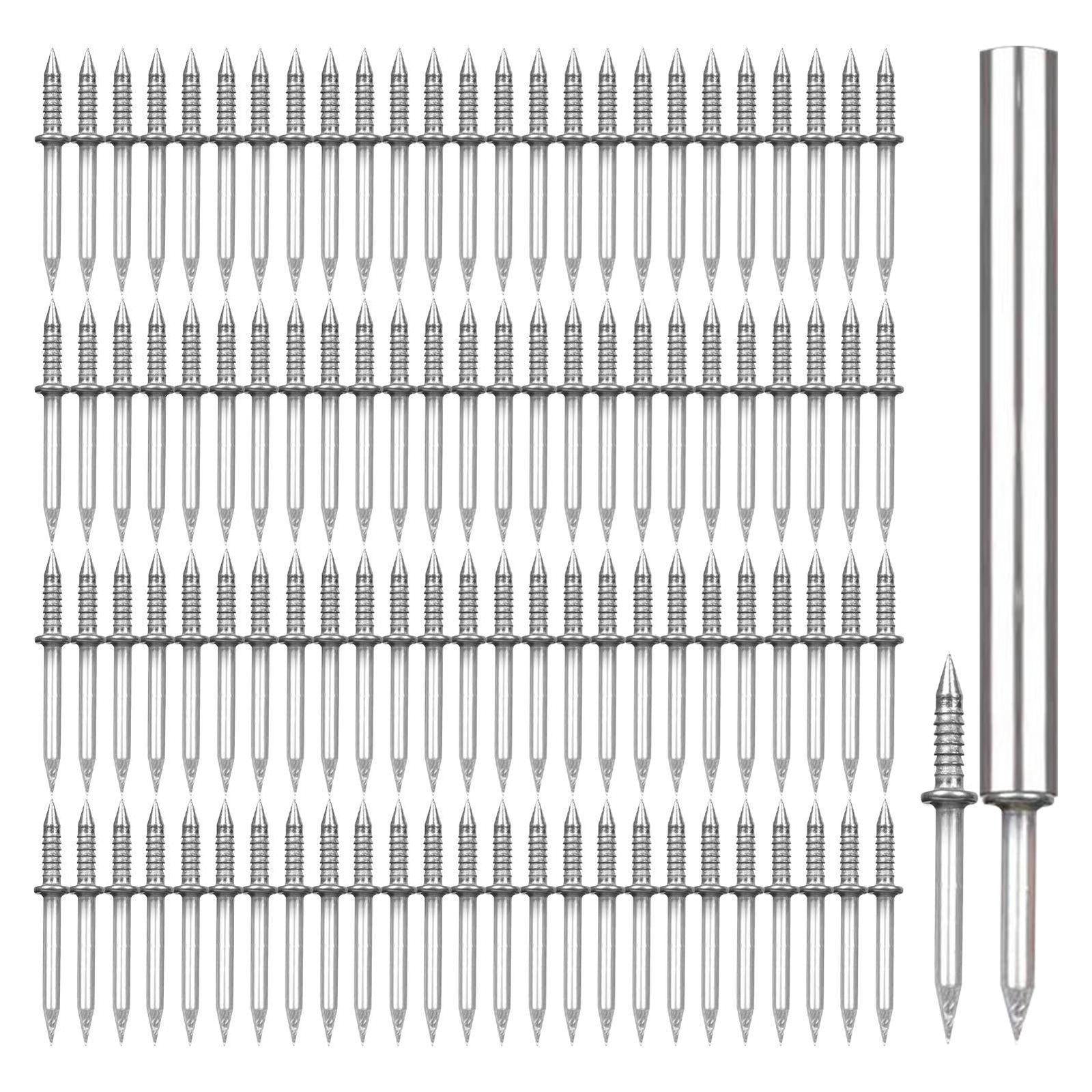 100Pcs Double Head Skirting Thread Seamless Nail Durable Double Headed Nails