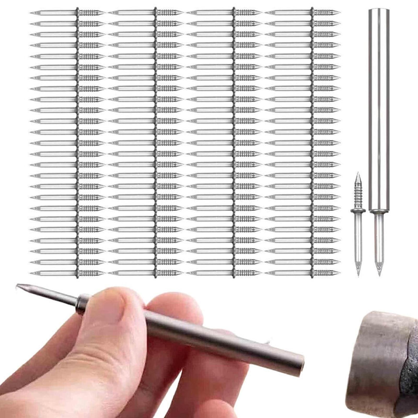 100Pcs Double Head Skirting Thread Seamless Nail Durable Double Headed Nails