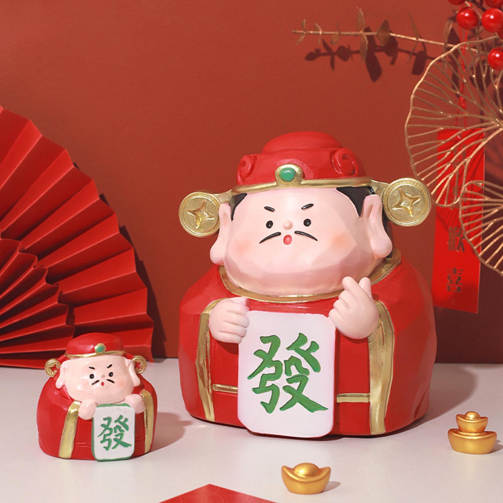 Money Boxes Souvenir God of Wealth Piggy Bank Decor for Household Home Decor