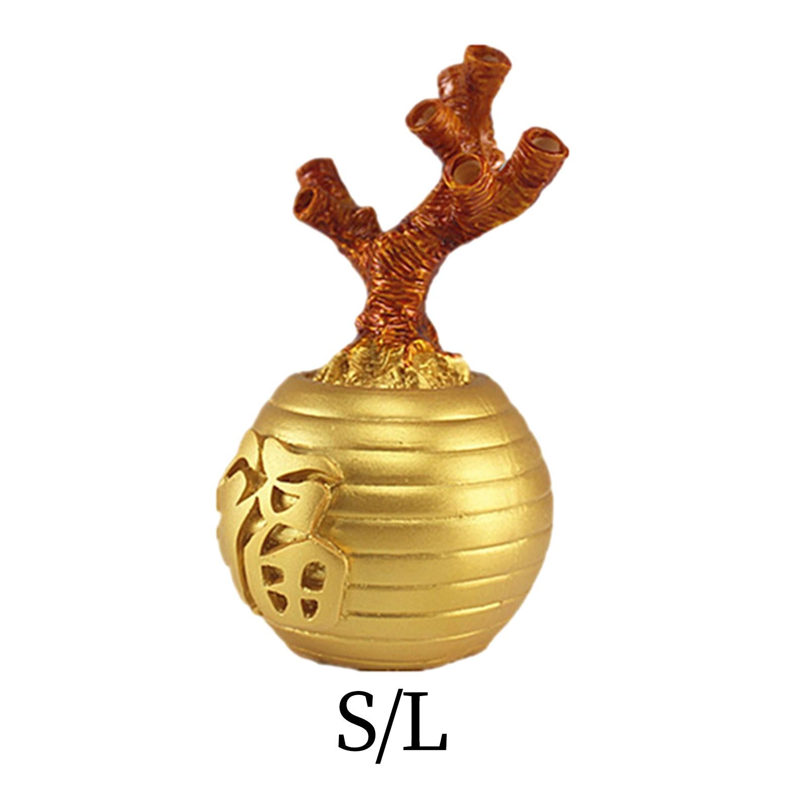 Money Tree Base DIY Semi Finished Feng Shui Decor for Bookshelf Office Decor S