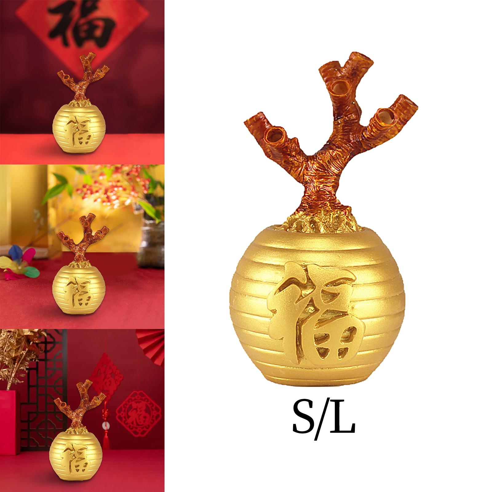 Money Tree Base DIY Semi Finished Feng Shui Decor for Bookshelf Office Decor S