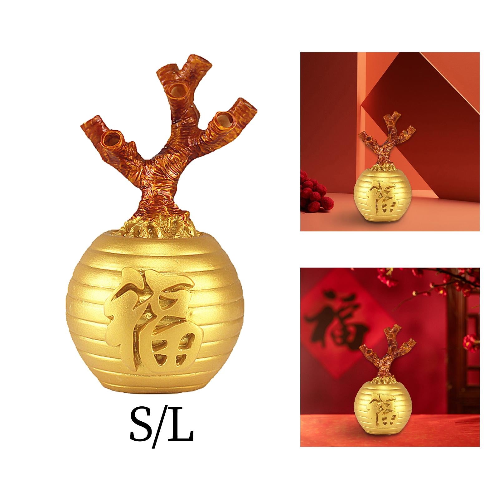Money Tree Base DIY Semi Finished Feng Shui Decor for Bookshelf Office Decor S