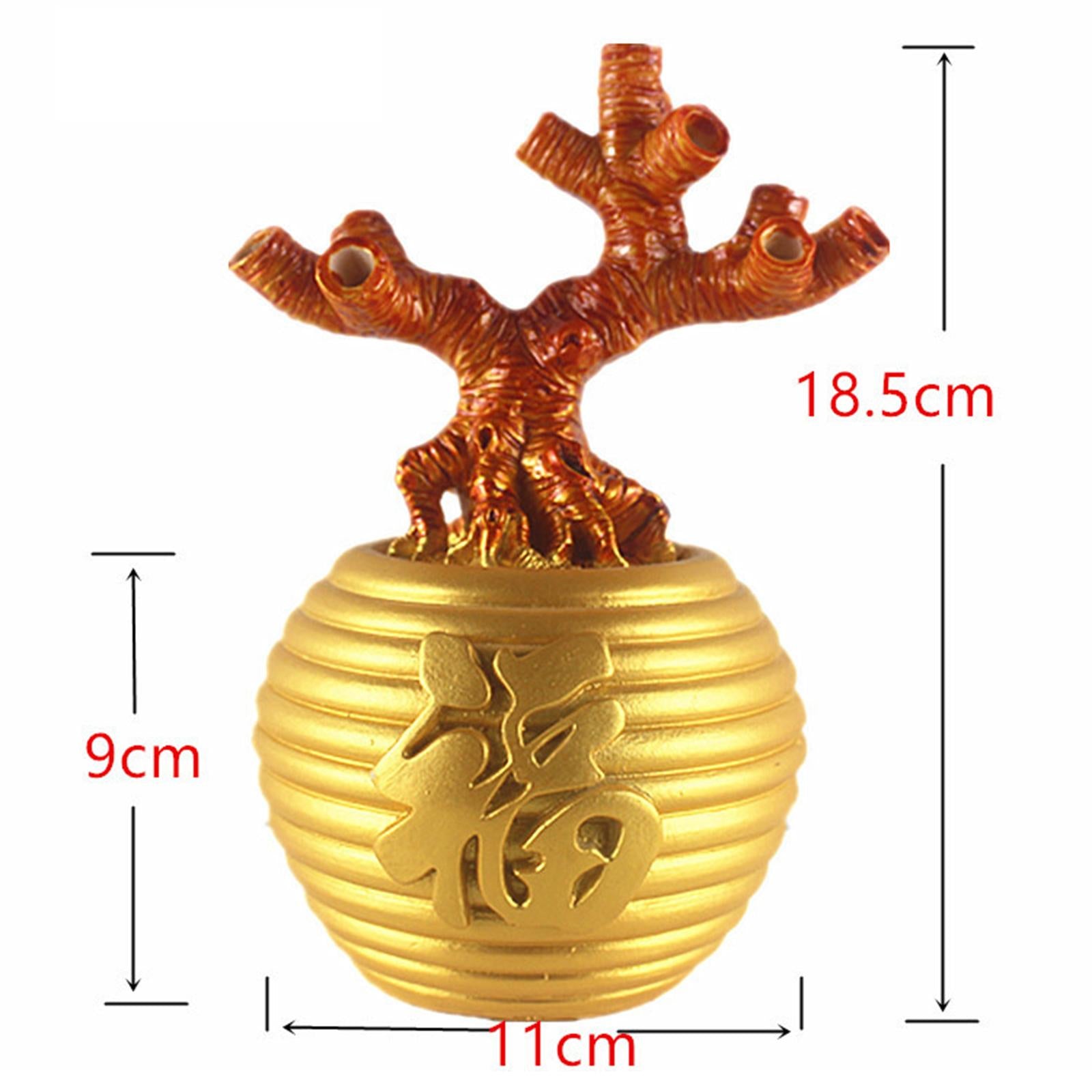 Money Tree Base DIY Semi Finished Feng Shui Decor for Bookshelf Office Decor L