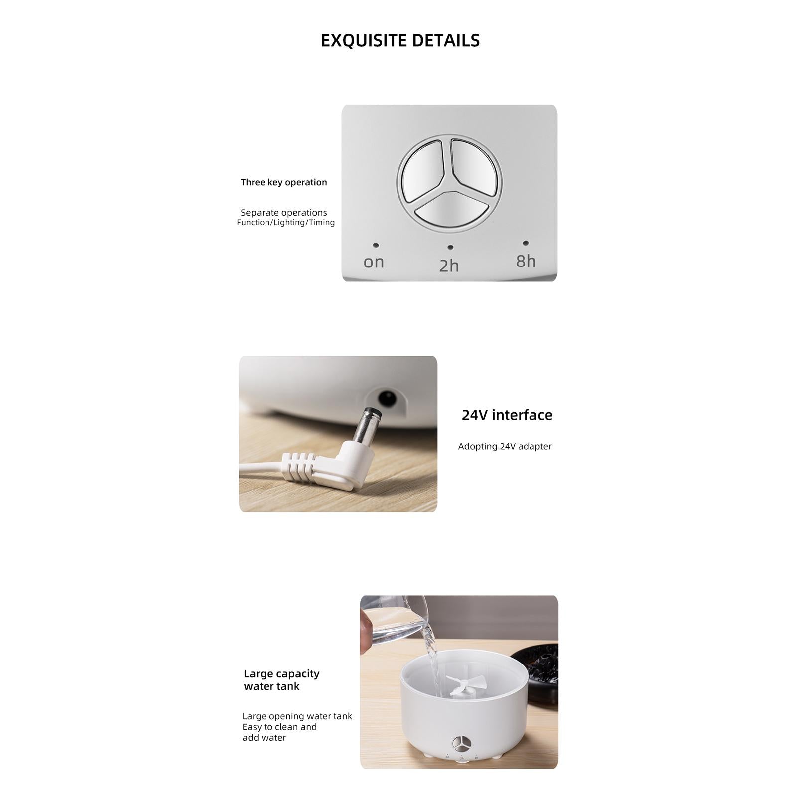 Aroma Diffuser Sturdy Essential Oil Diffuser for Office Living Room Tabletop B