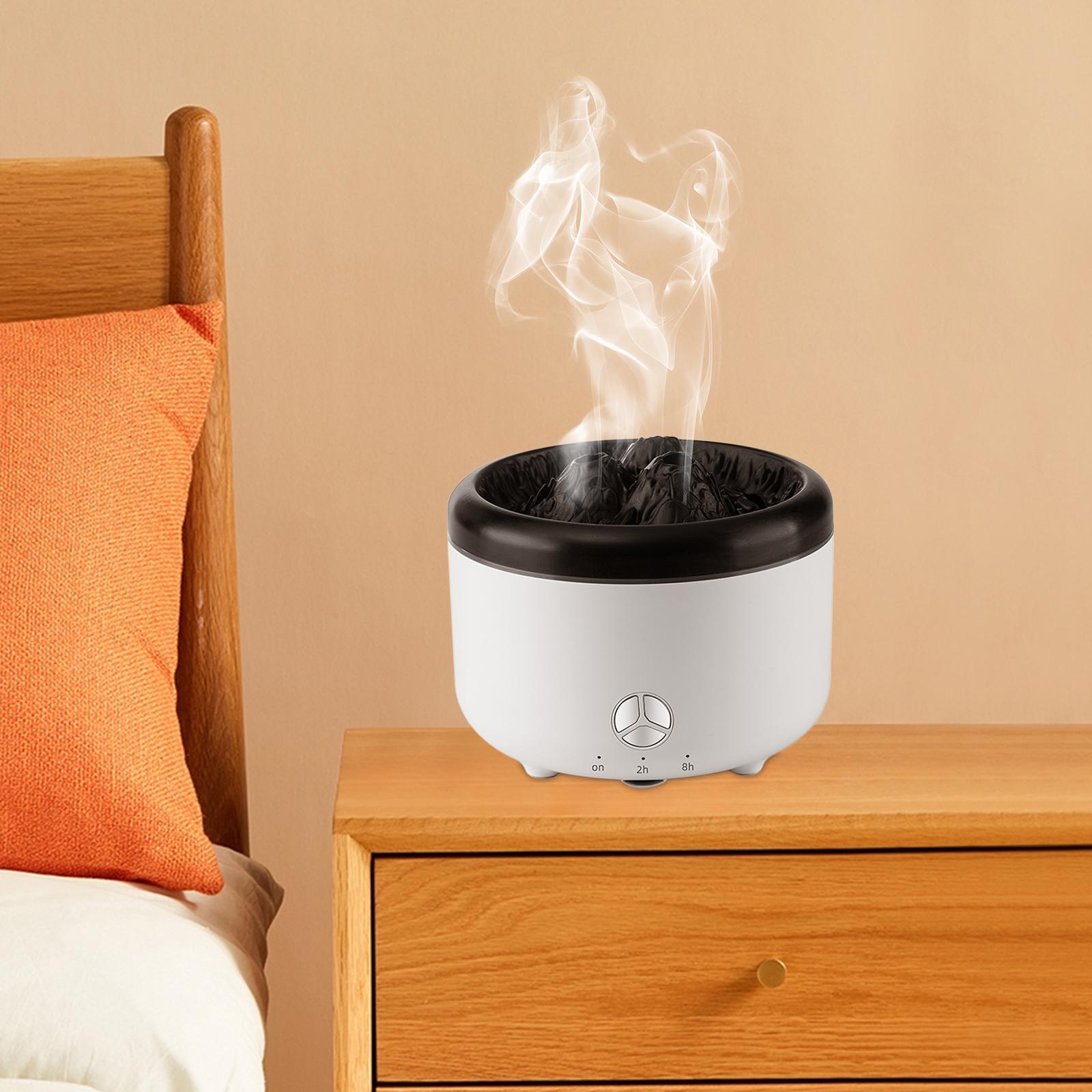 Essential Oil Diffuser 2 Spray Modes Small Air Humidifier for Yoga Desk Room Solid White