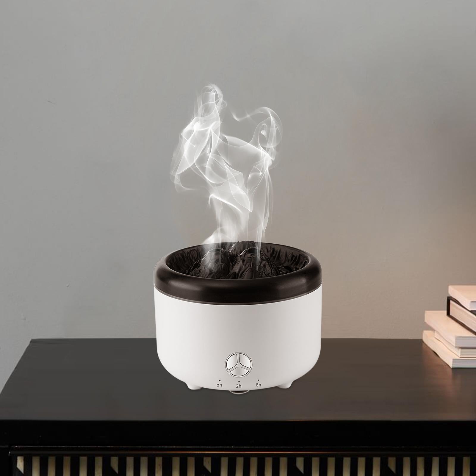 Essential Oil Diffuser 2 Spray Modes Small Air Humidifier for Yoga Desk Room Solid White