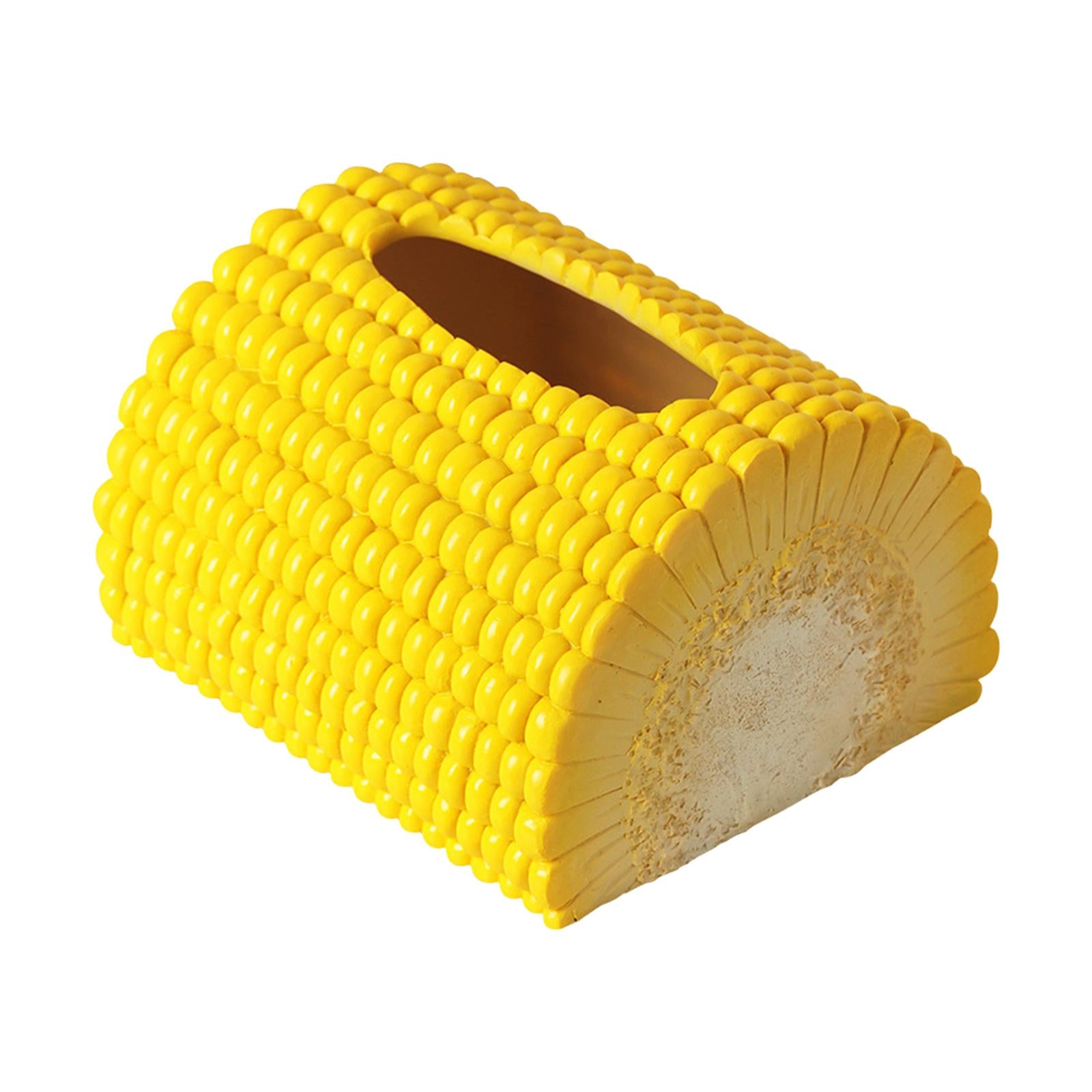 Funny Tissue Holder Corn Cute Tissue Box Holder for Night Stand Home Bedroom