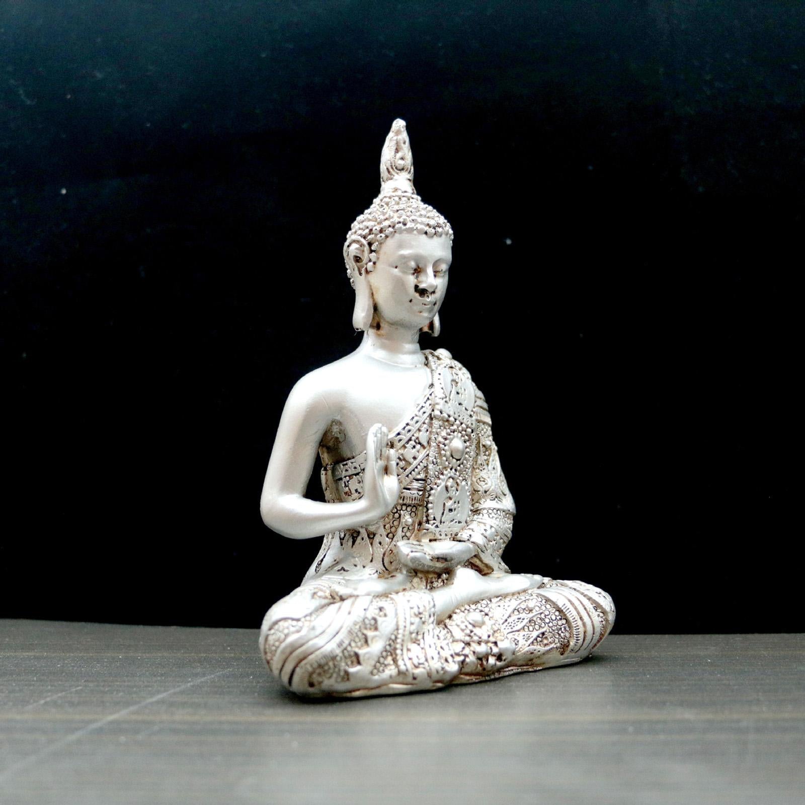 Buddha Statue Craft Buddha Collectible Resin Sculpture for Office Home Table