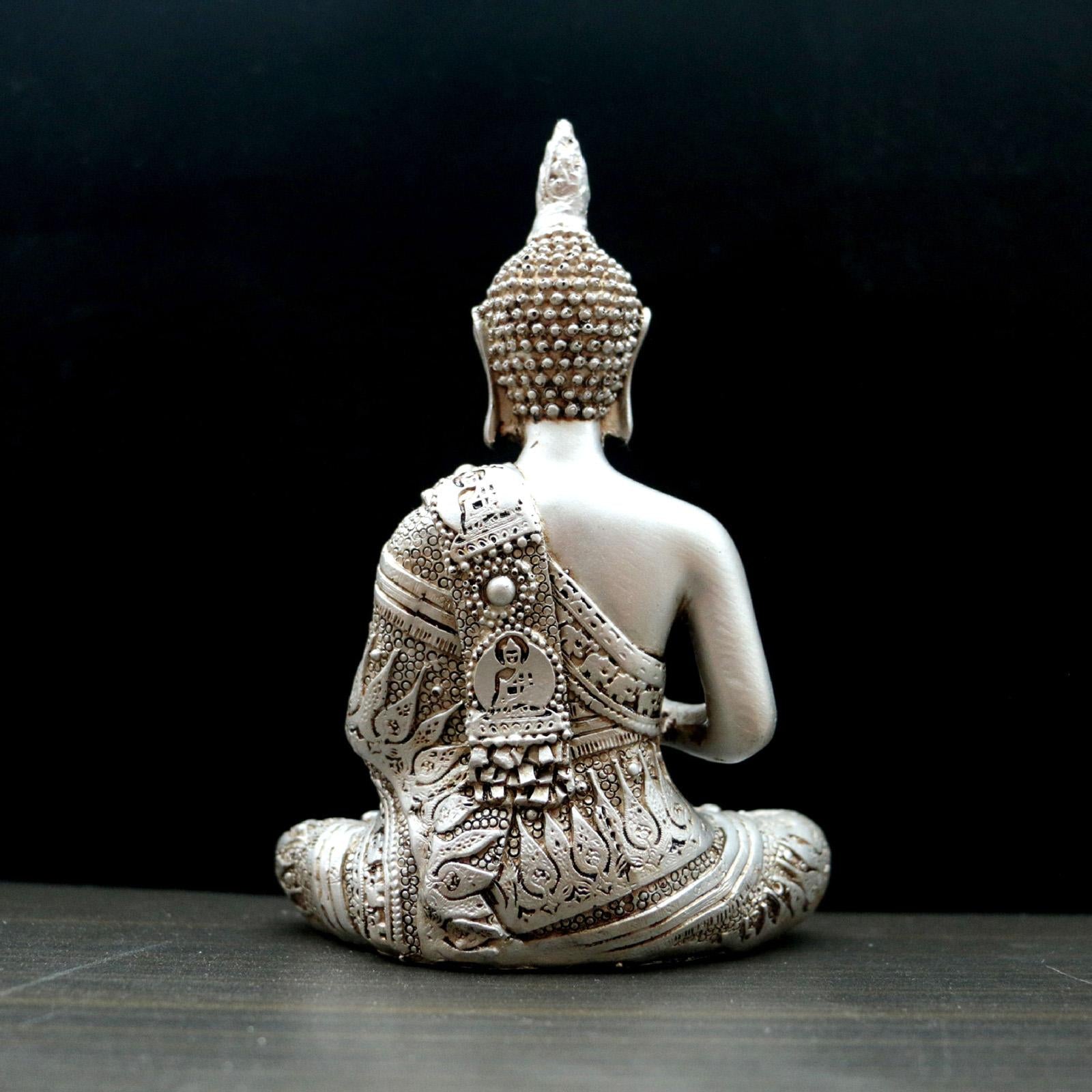 Buddha Statue Craft Buddha Collectible Resin Sculpture for Office Home Table