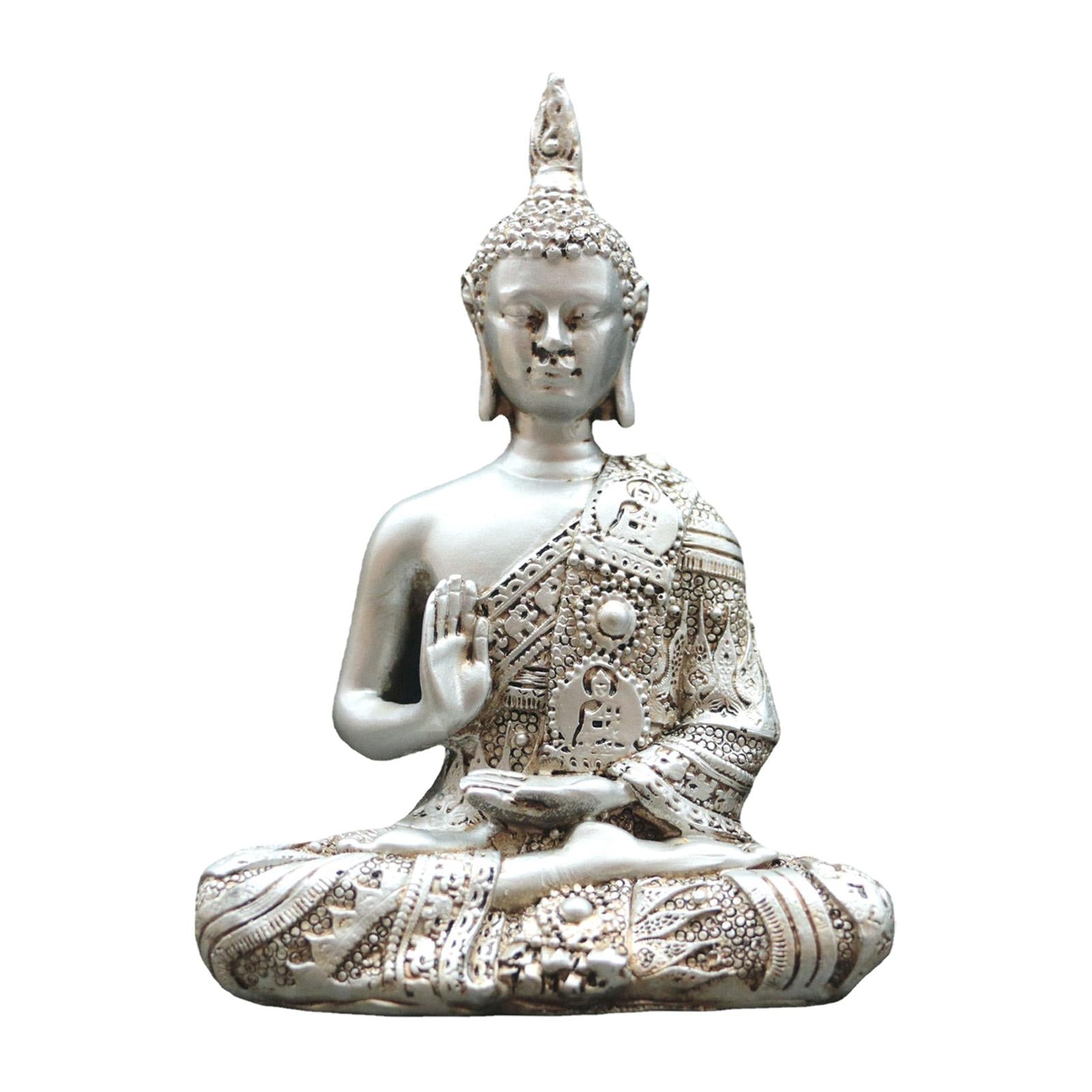 Buddha Statue Craft Buddha Collectible Resin Sculpture for Office Home Table