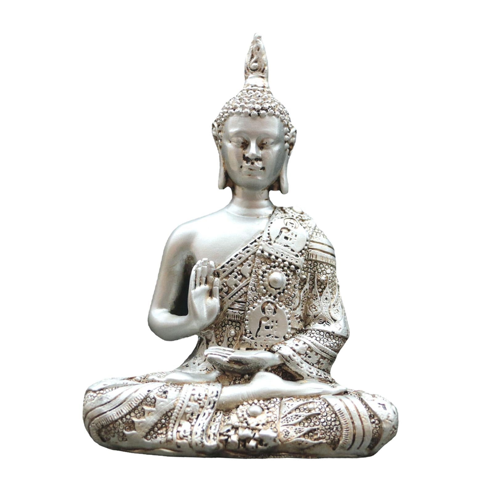 Buddha Statue Craft Buddha Collectible Resin Sculpture for Office Home Table