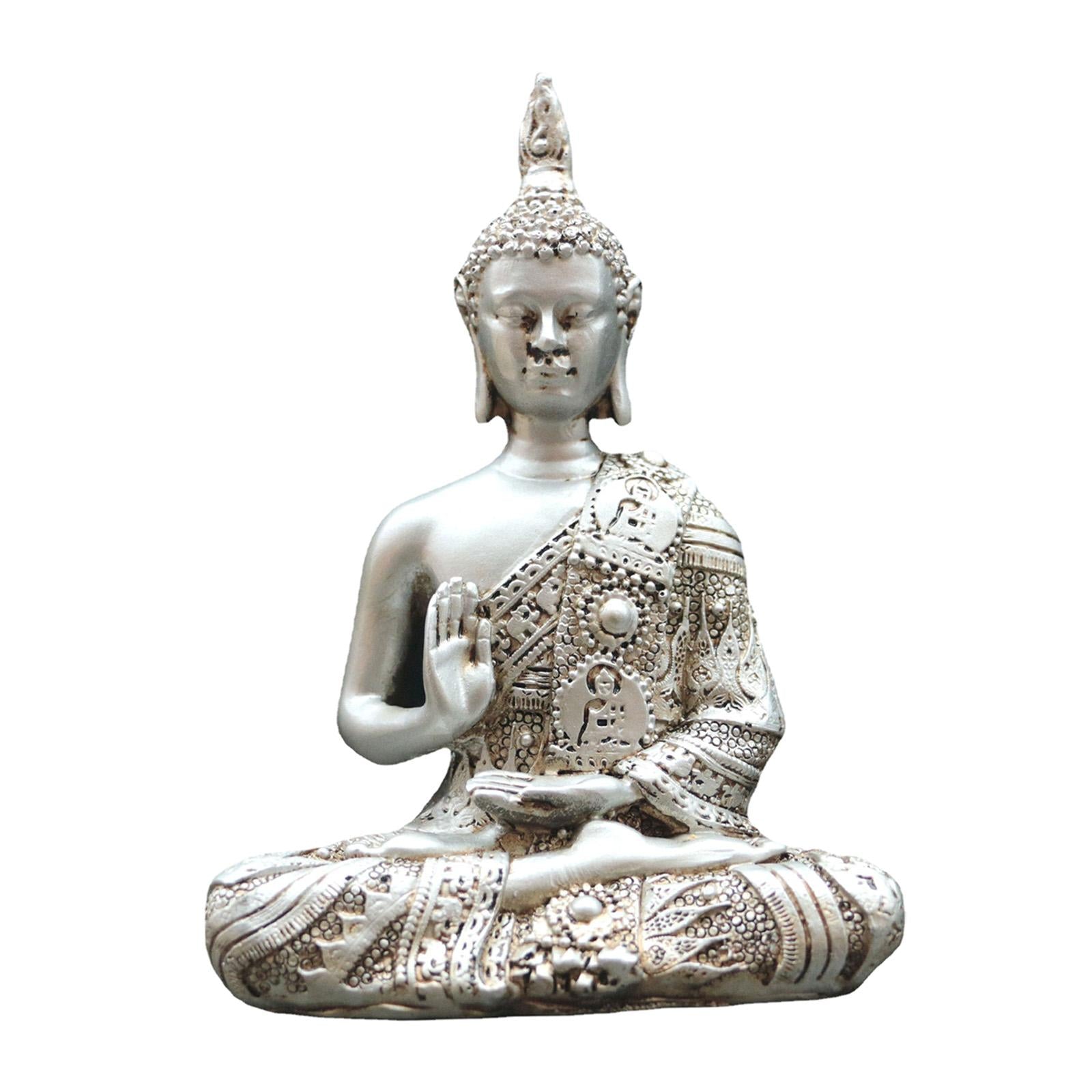 Buddha Statue Craft Buddha Collectible Resin Sculpture for Office Home Table