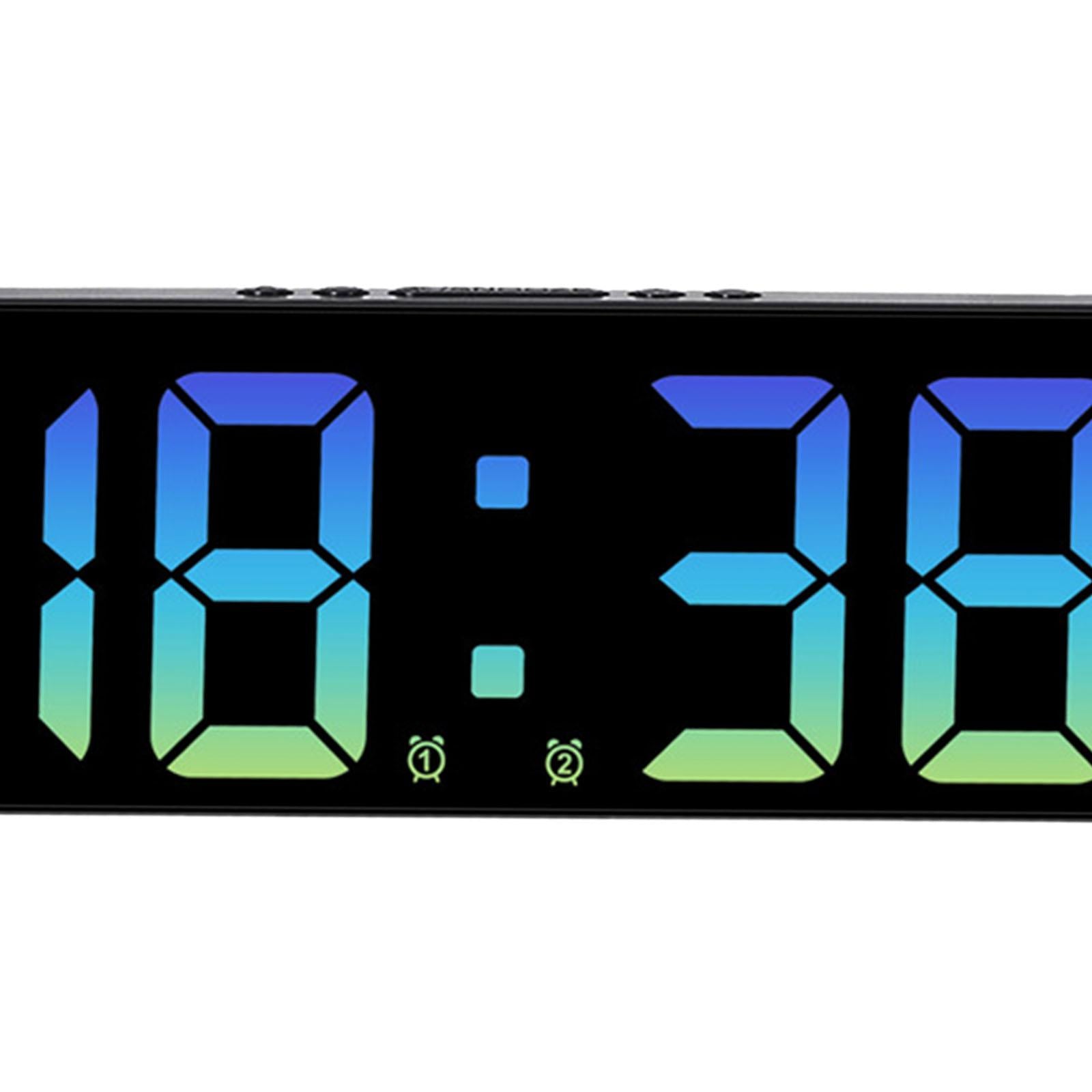 15.5cm Digital Alarm Clock Bedside Clock with Backlight for Travel Versatile Blue Light