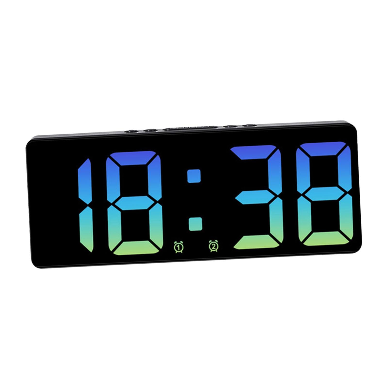 15.5cm Digital Alarm Clock Bedside Clock with Backlight for Travel Versatile Blue Light