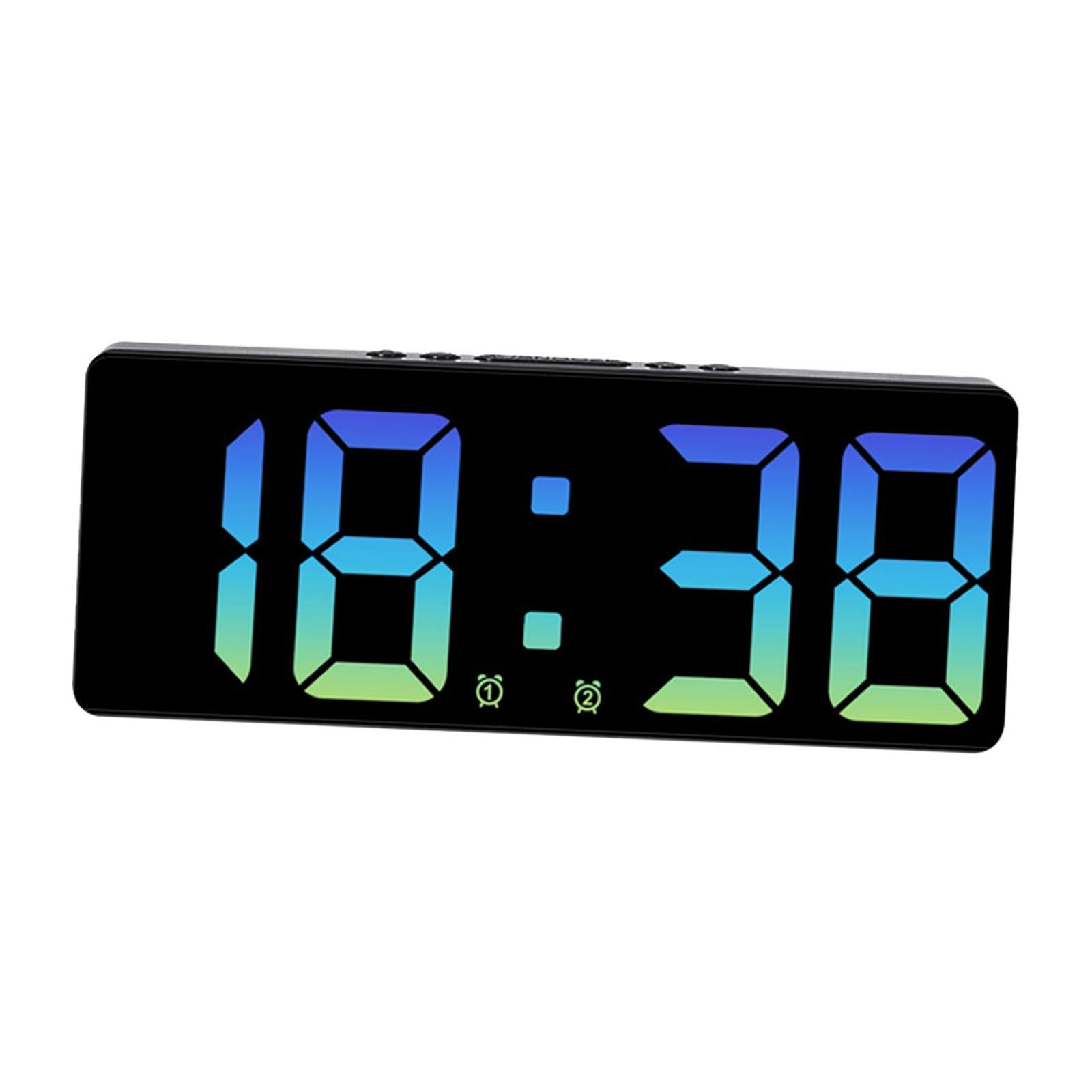 15.5cm Digital Alarm Clock Bedside Clock with Backlight for Travel Versatile Blue Light