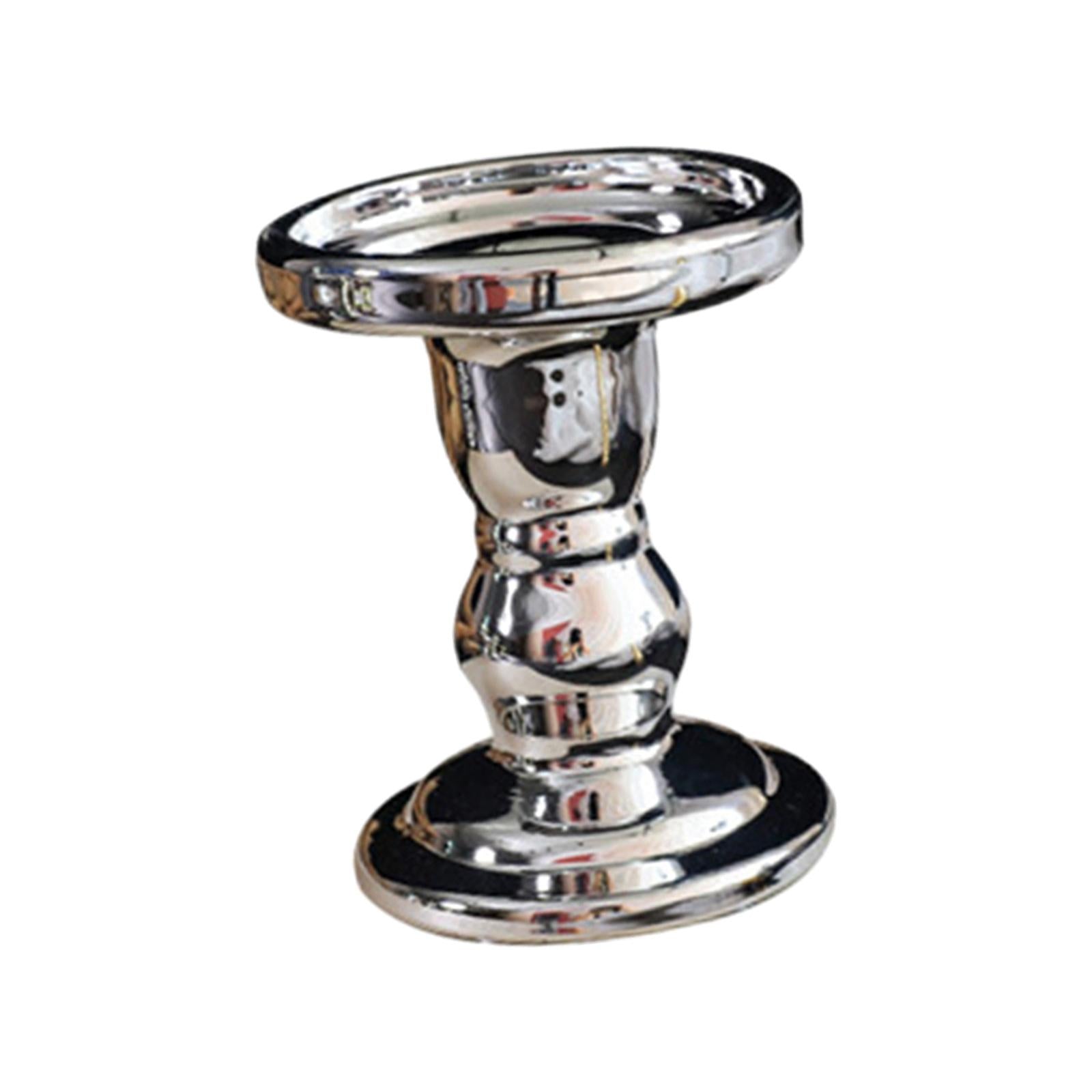 Pillar Candle Holders Vintage Elegant for Wedding Living Room Special Events M