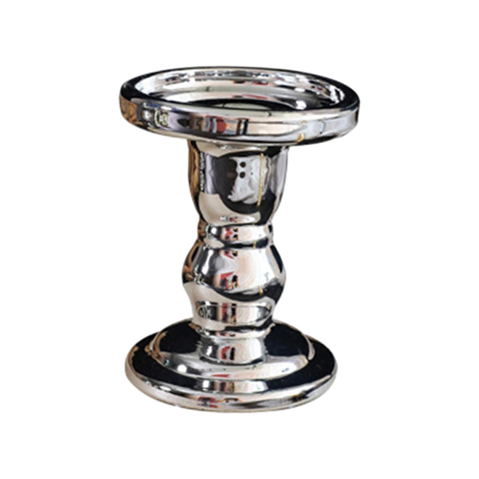 Pillar Candle Holders Vintage Elegant for Wedding Living Room Special Events M