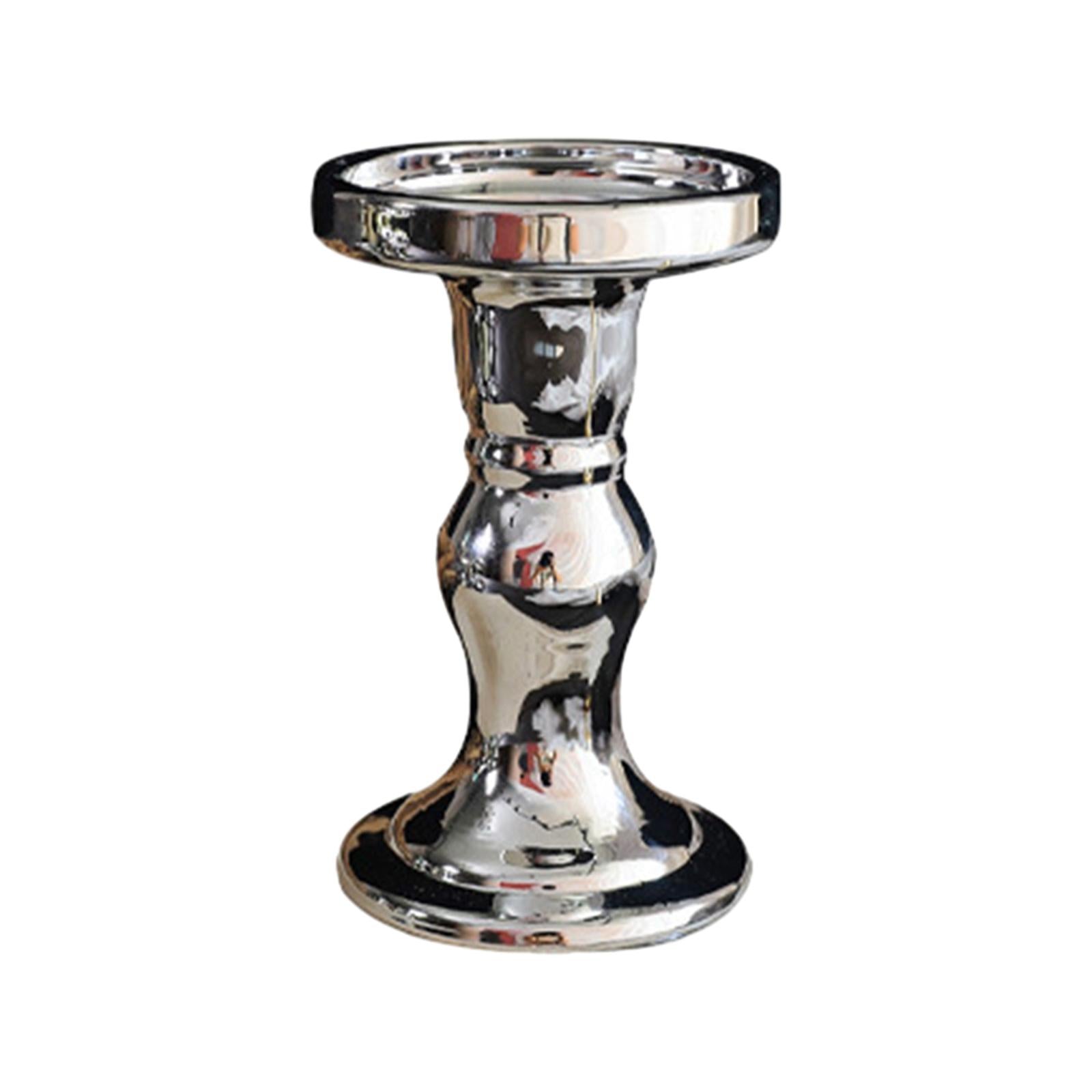 Pillar Candle Holders Vintage Elegant for Wedding Living Room Special Events L