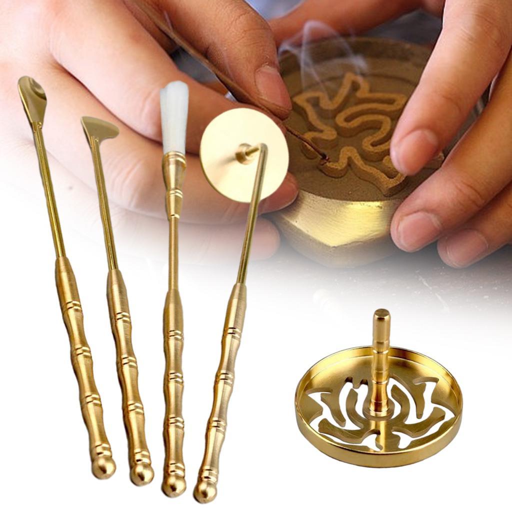 5Pcs Incense Making Set Chinese Incense Ceremony Set for Holidays Party