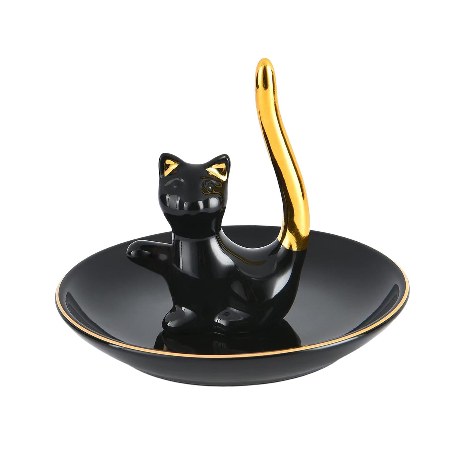 Cat Ring Holder Animals Kitten Ring Stand for Bracelets Necklace Anniversary
