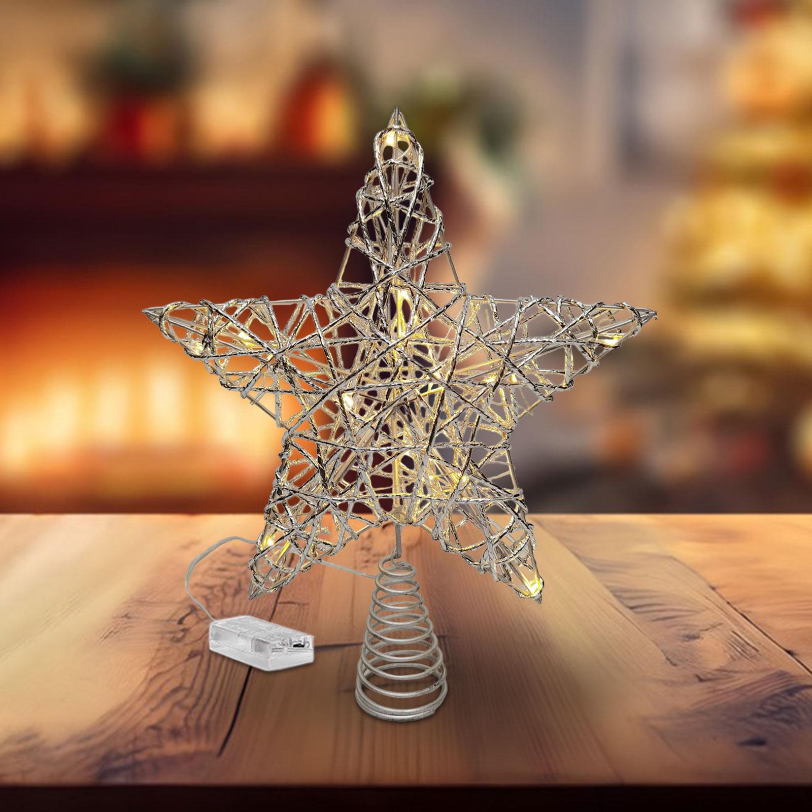 Tree Top Light Pretty Xmas Tree Top Star for Holiday Xmas Ornaments New Year