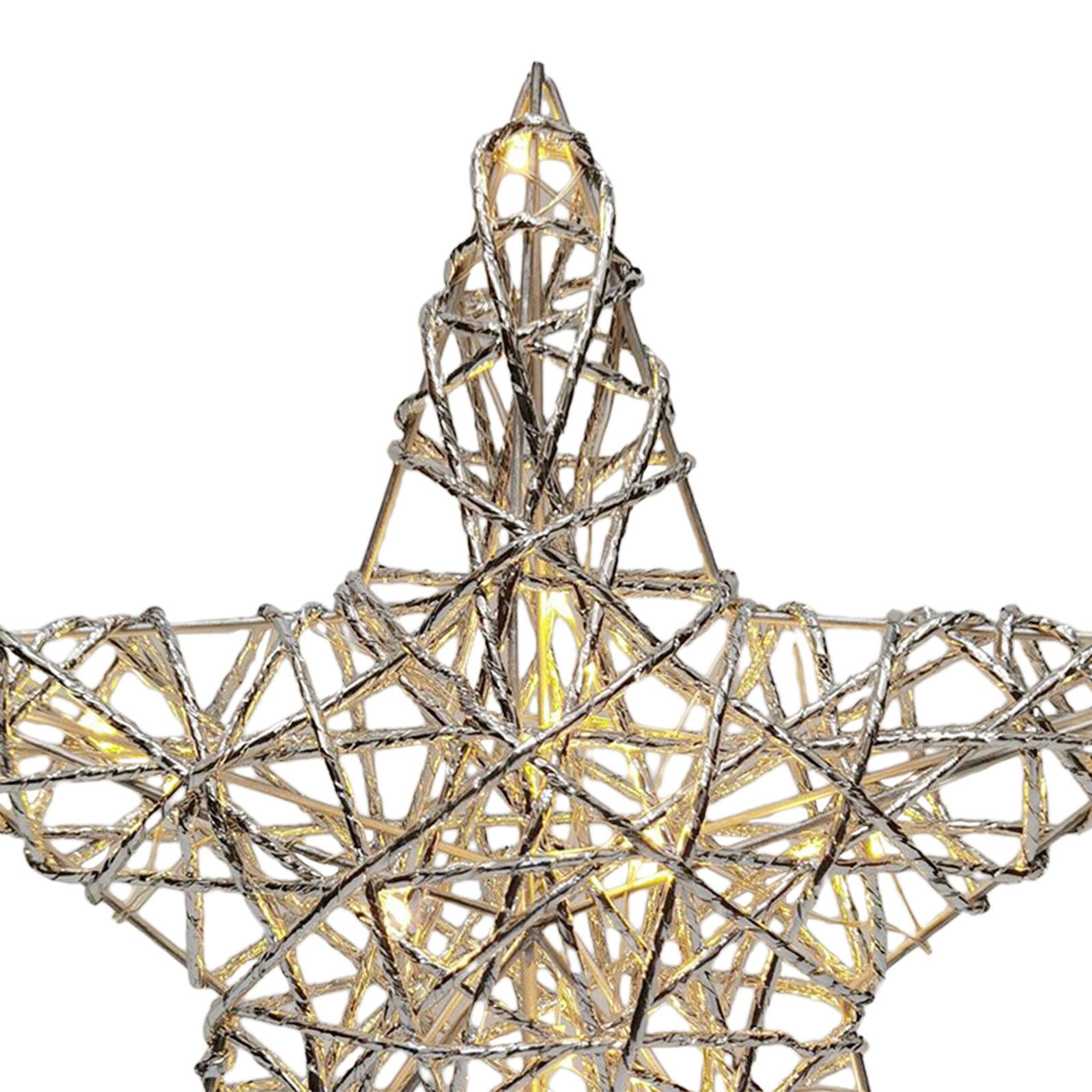 Tree Top Light Pretty Xmas Tree Top Star for Holiday Xmas Ornaments New Year
