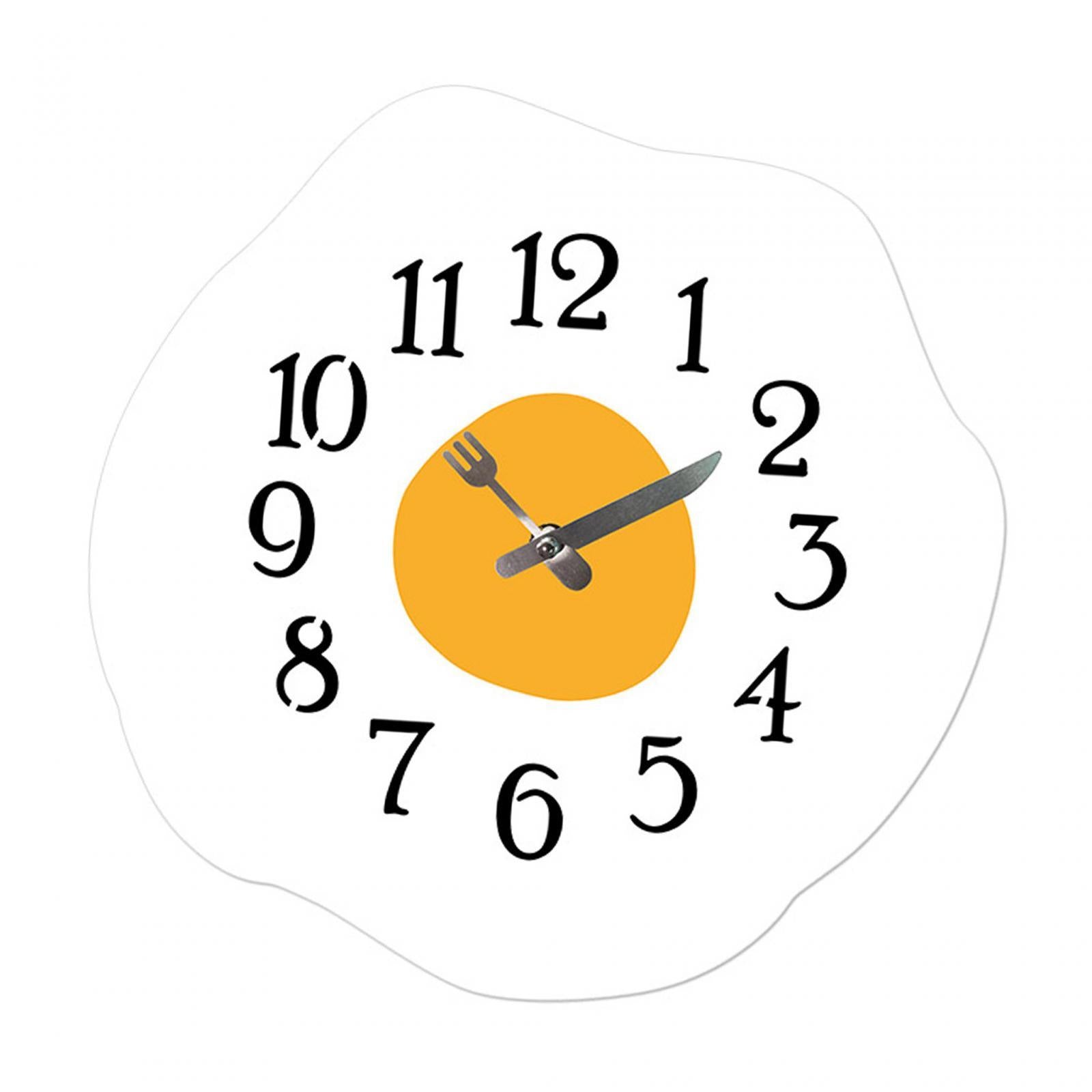 30cm Poached Egg Decorative Wall Clock Wall Art for Housewarming Gift Sturdy