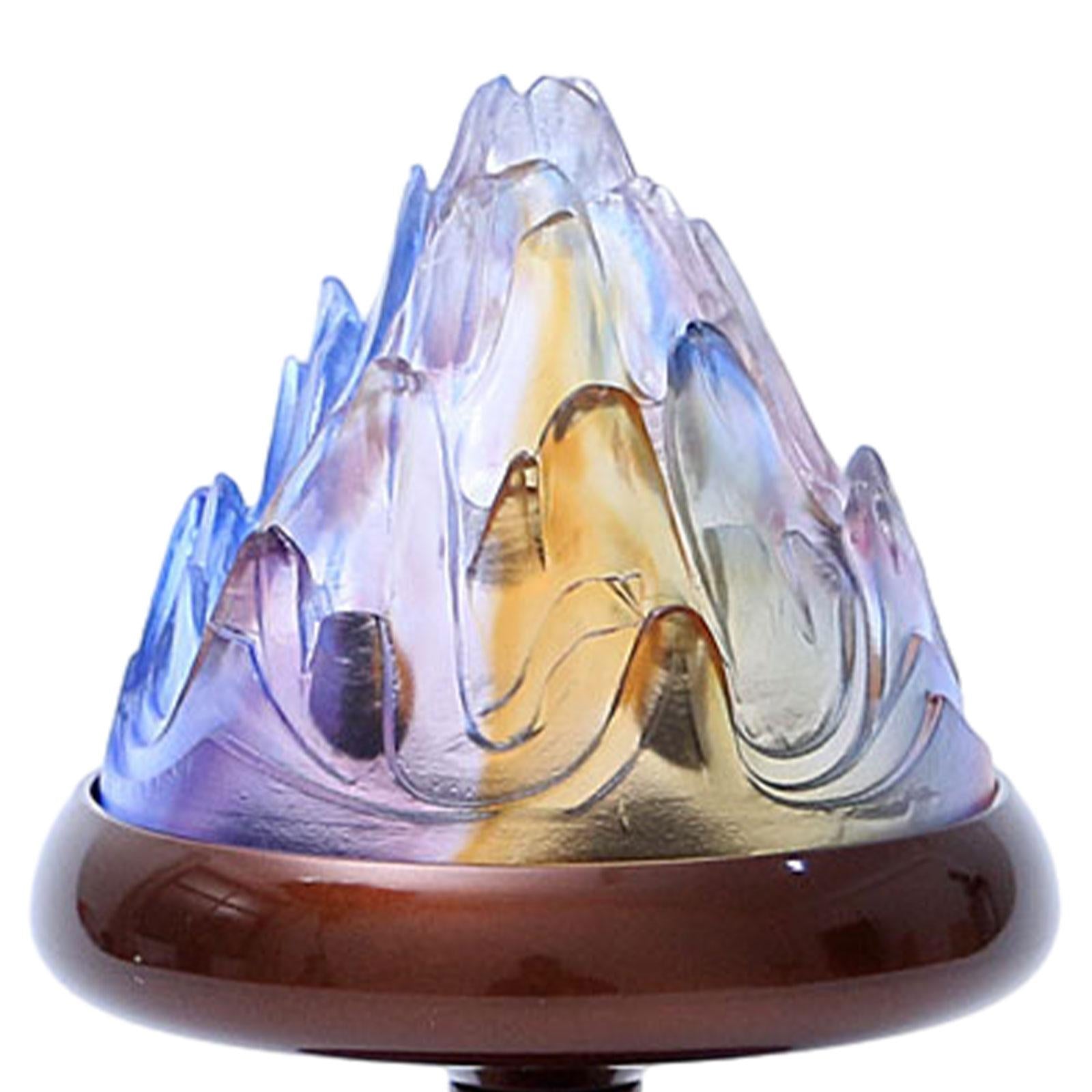 Incense Burner with Lid Glaze Lid Copper Incense Burner for Office Household L