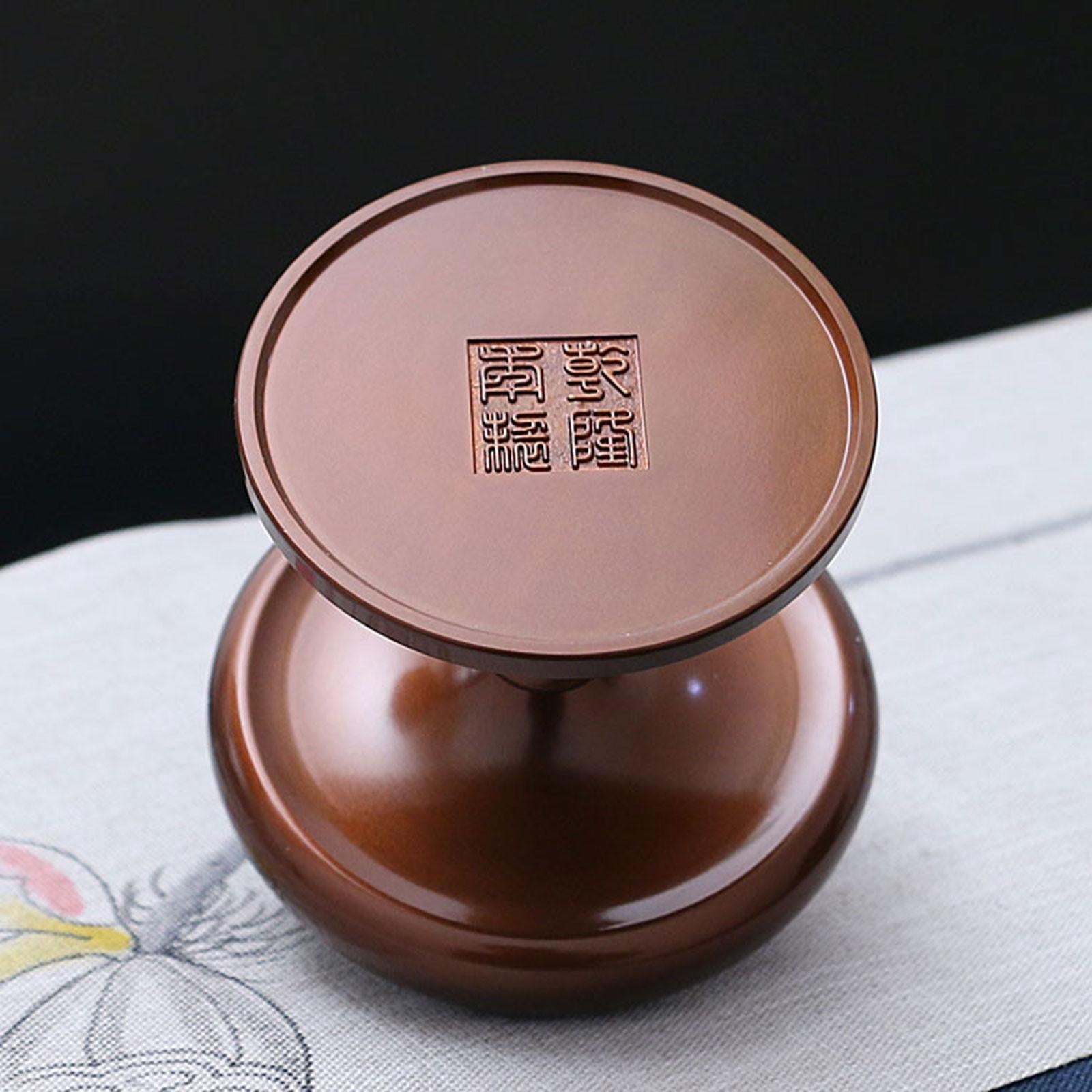 Incense Burner with Lid Glaze Lid Copper Incense Burner for Office Household L