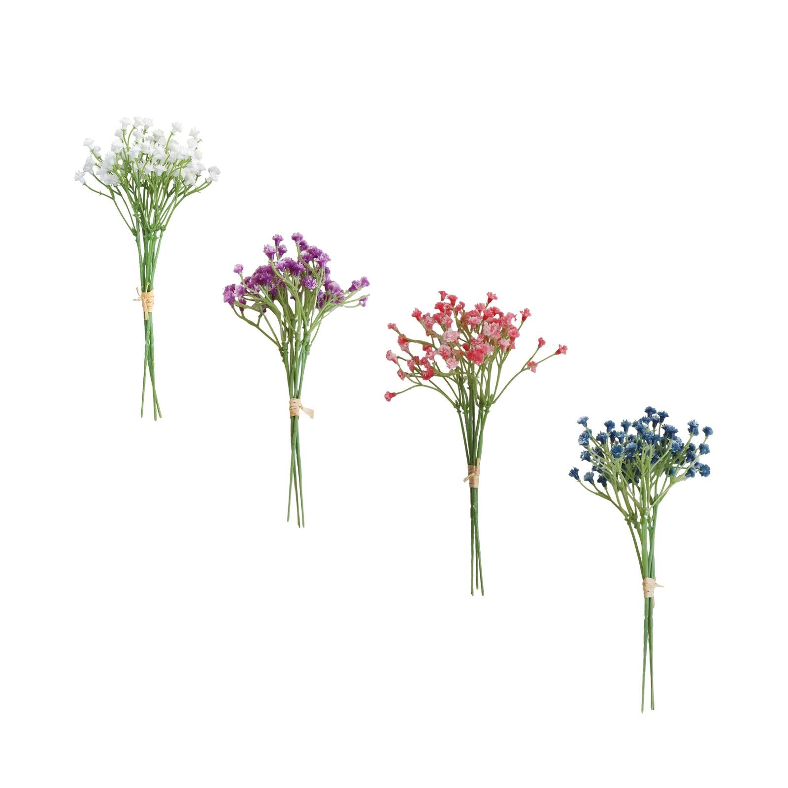 3 Pieces Babys Breath Artificial Flowers for Garden Home Arrangement Wedding White