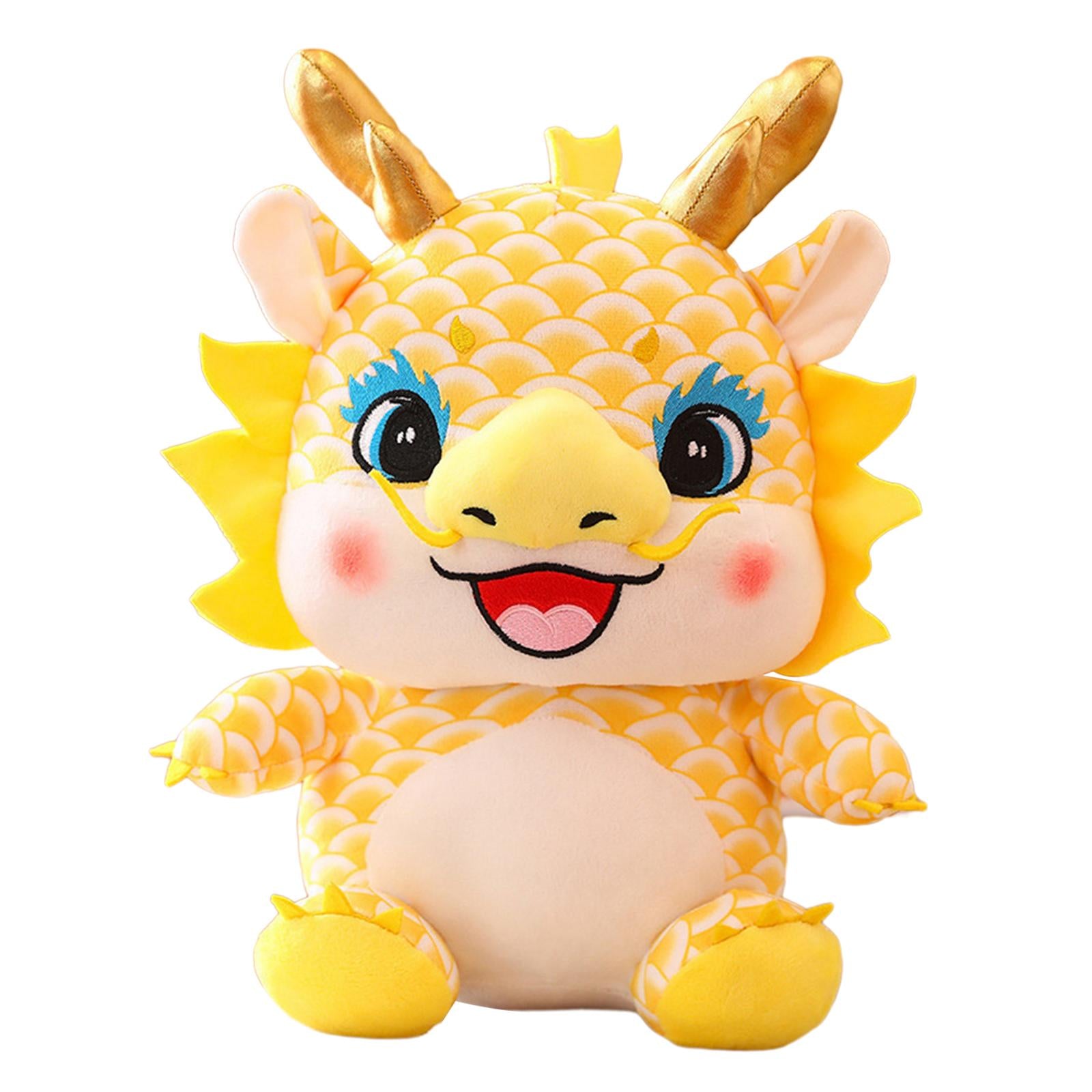 Chinese New Year Dragon Plush Toy Kids Holiday Stuffed Animal Birthday Gifts Yellow