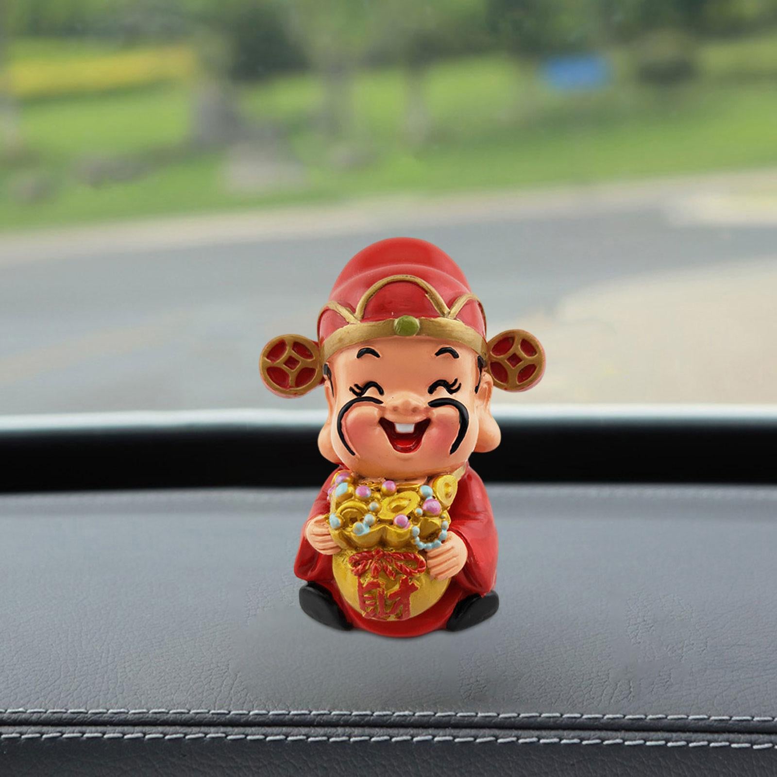 God of Fortune Figurine Desktop Ornament for Living Room Bedroom Centerpiece Style E