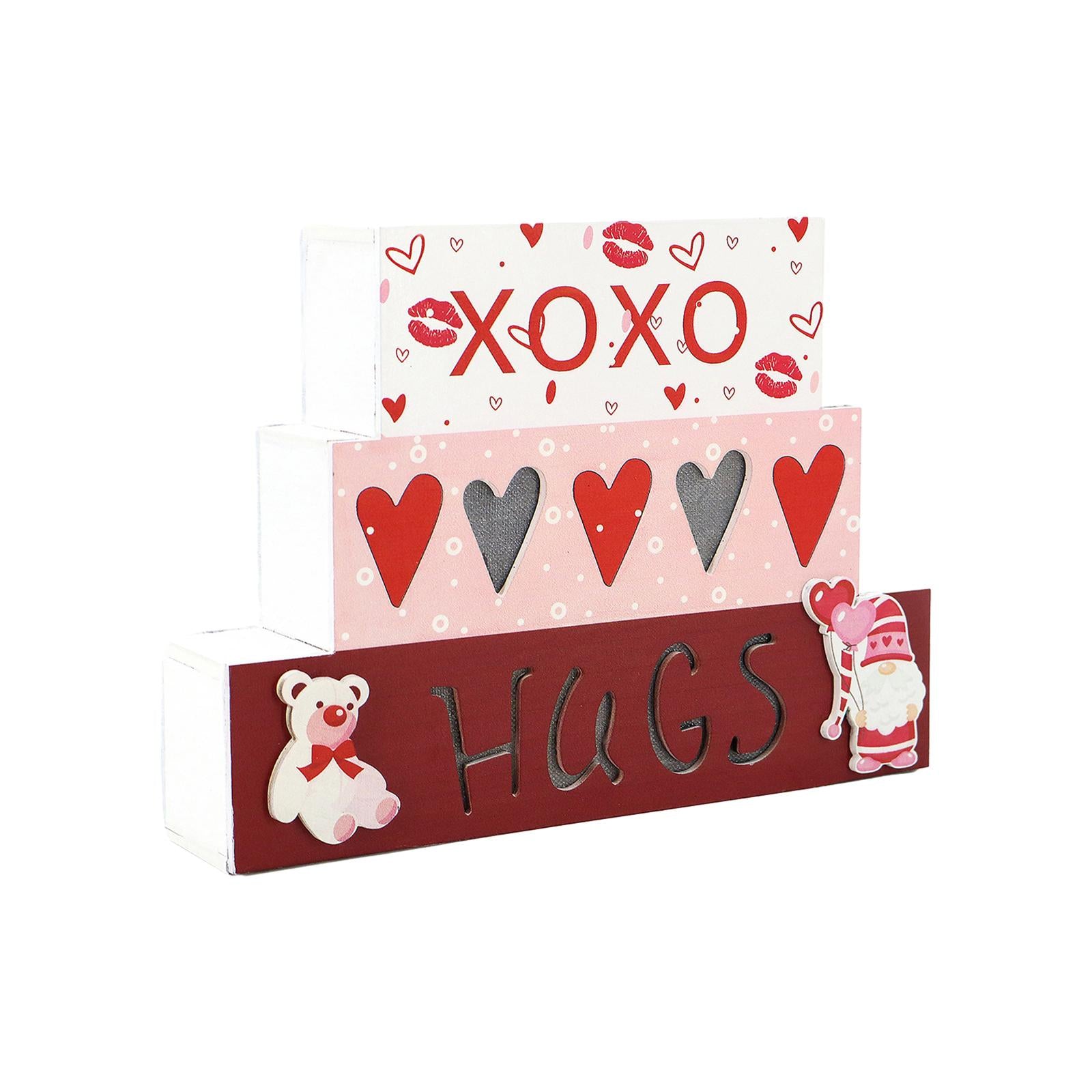 Xoxo Wooden Sign Valentine's Day Decor for Mother's Day Birthday Anniversary