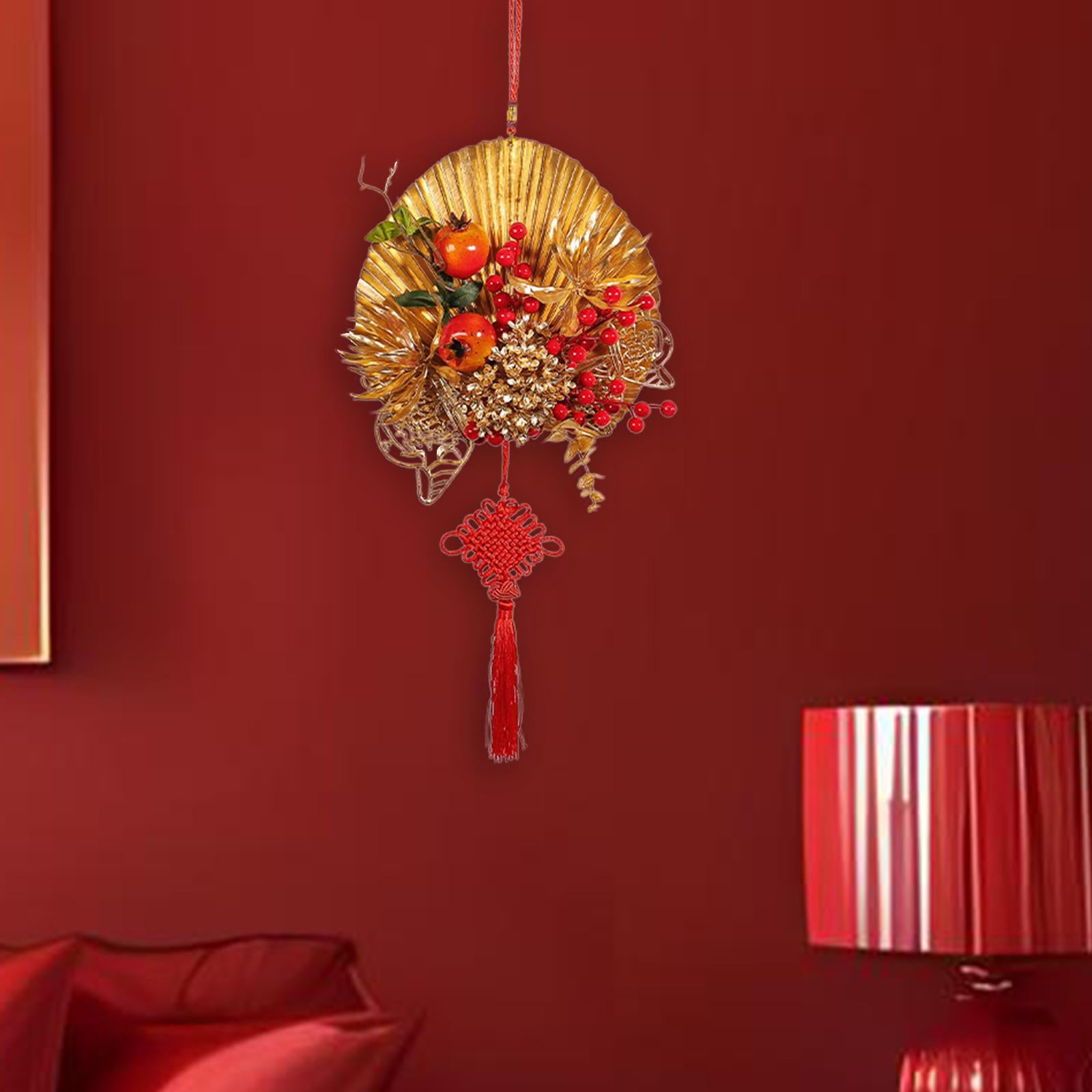 Chinese New Year Hanging Decorations Chinese Knot for Lunar Year Celebration Pomegranate