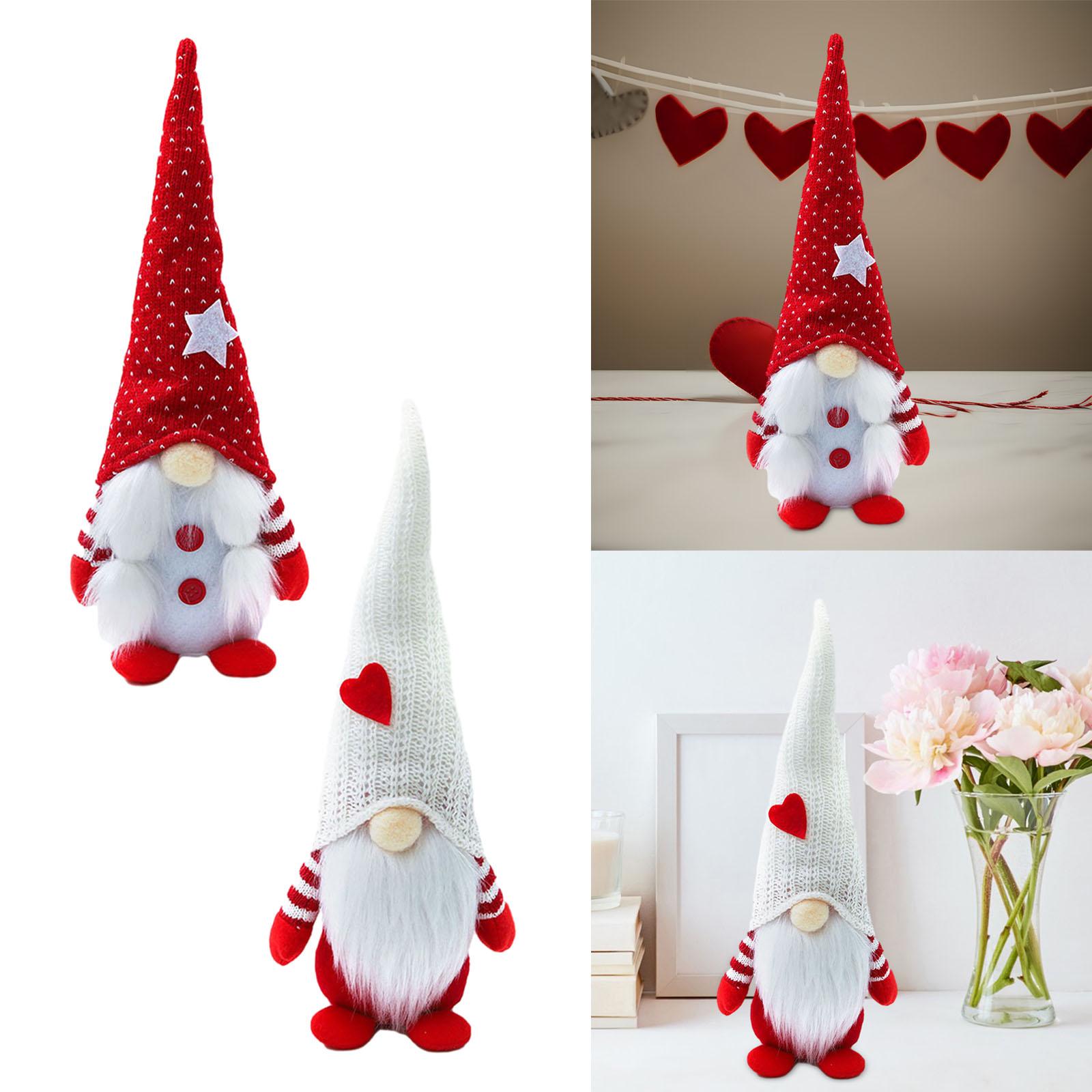 Valentines Day Gnome Dolls Valentines Day Decor Gnome for Home Bedroom Hotel Red