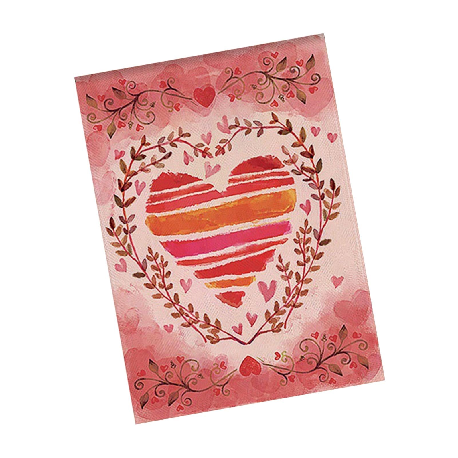 Valentine's Day Flag Valentine Flag Garden Flag for Outside Backyard Veranda Style A