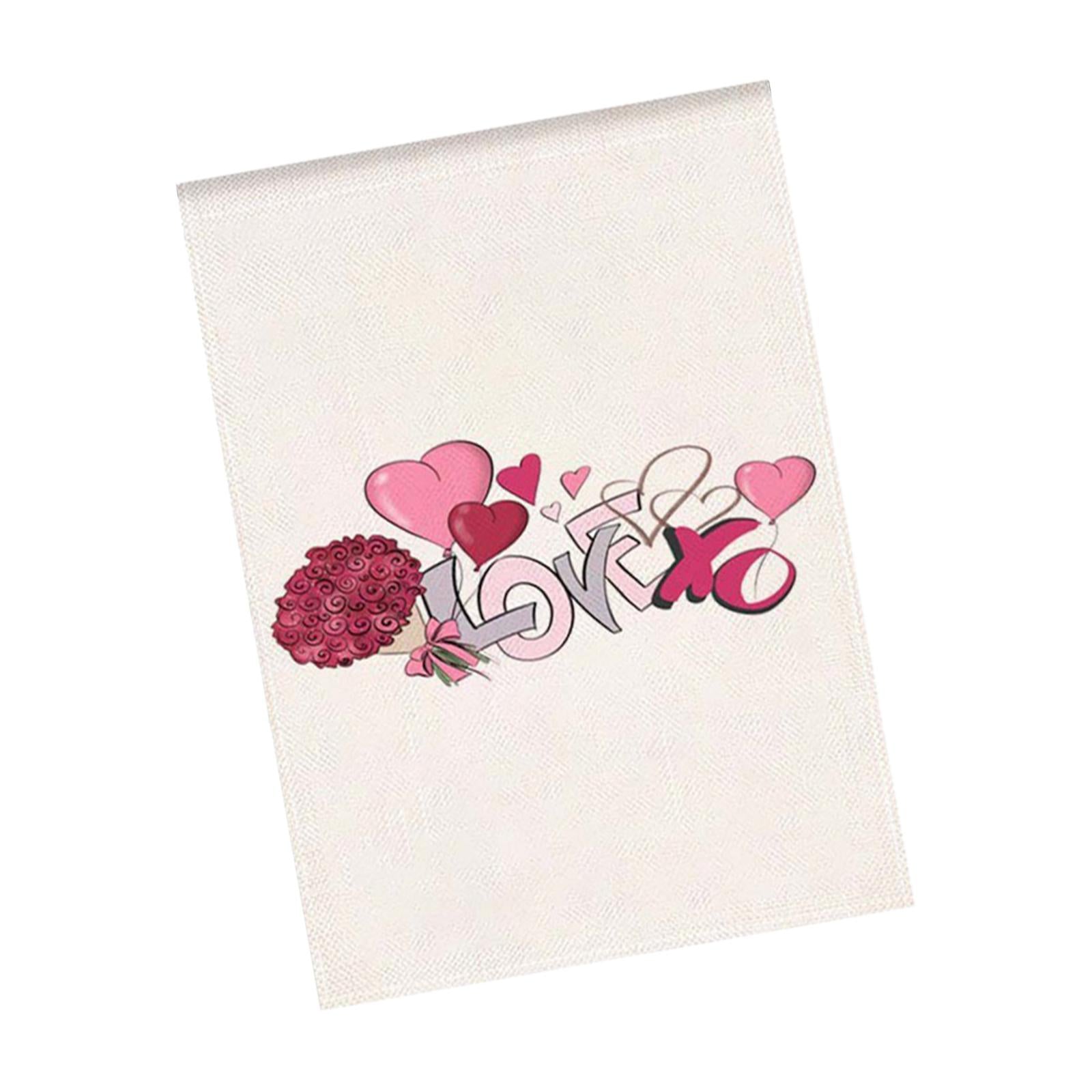 Valentine's Day Flag Valentine Flag Garden Flag for Outside Backyard Veranda Style B