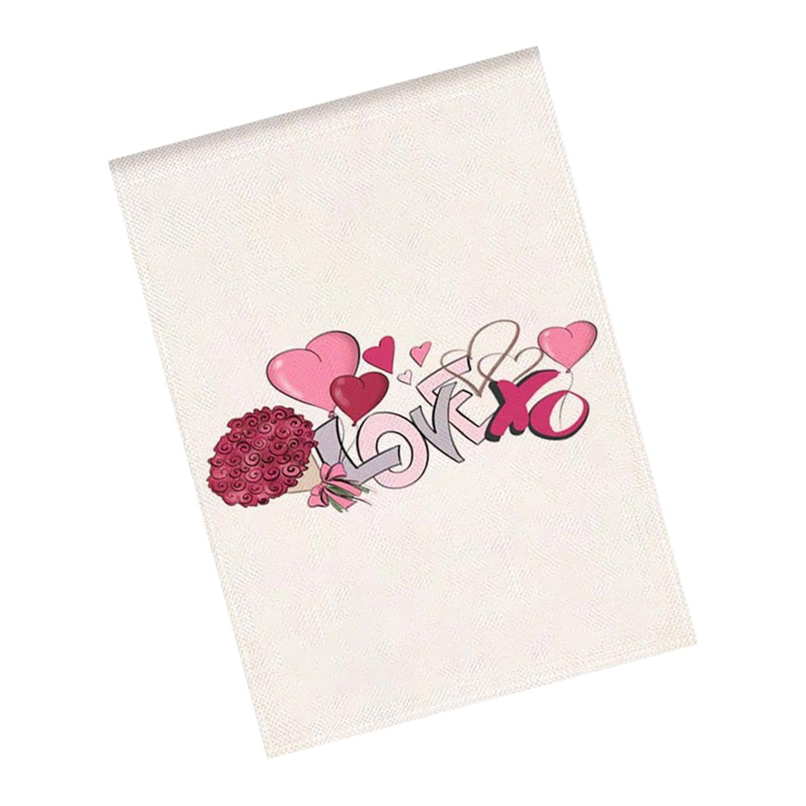 Valentine's Day Flag Valentine Flag Garden Flag for Outside Backyard Veranda Style B