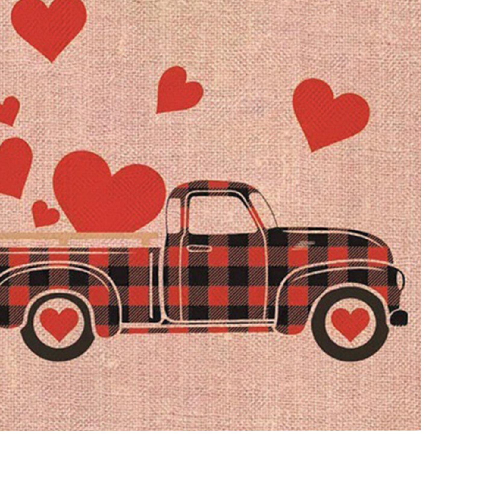 Valentine's Day Flag Valentine Flag Garden Flag for Outside Backyard Veranda Style C