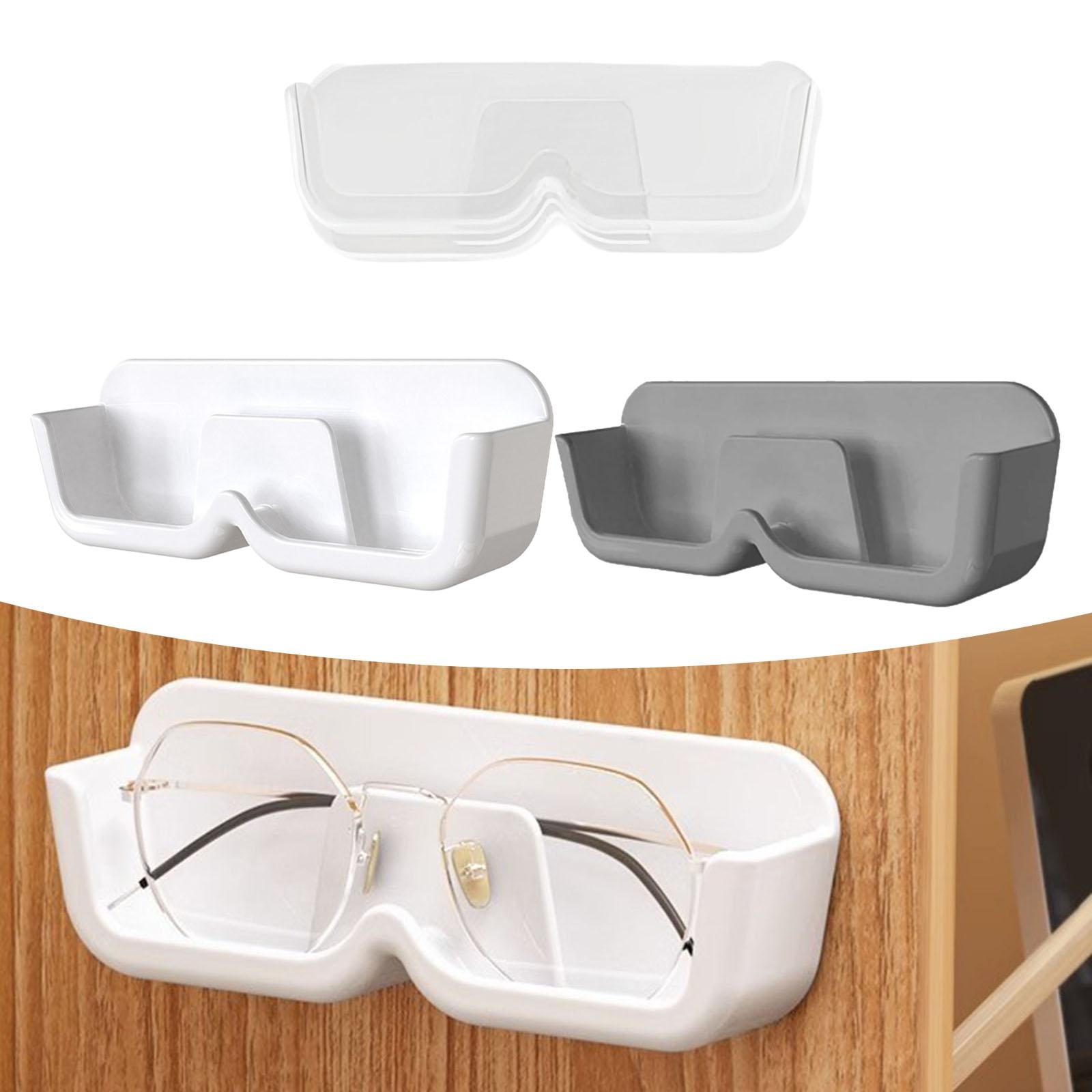 3xEyeglasses Holder Wall Mount Durable Stylish for Tabletop Showcase Apartment Clear