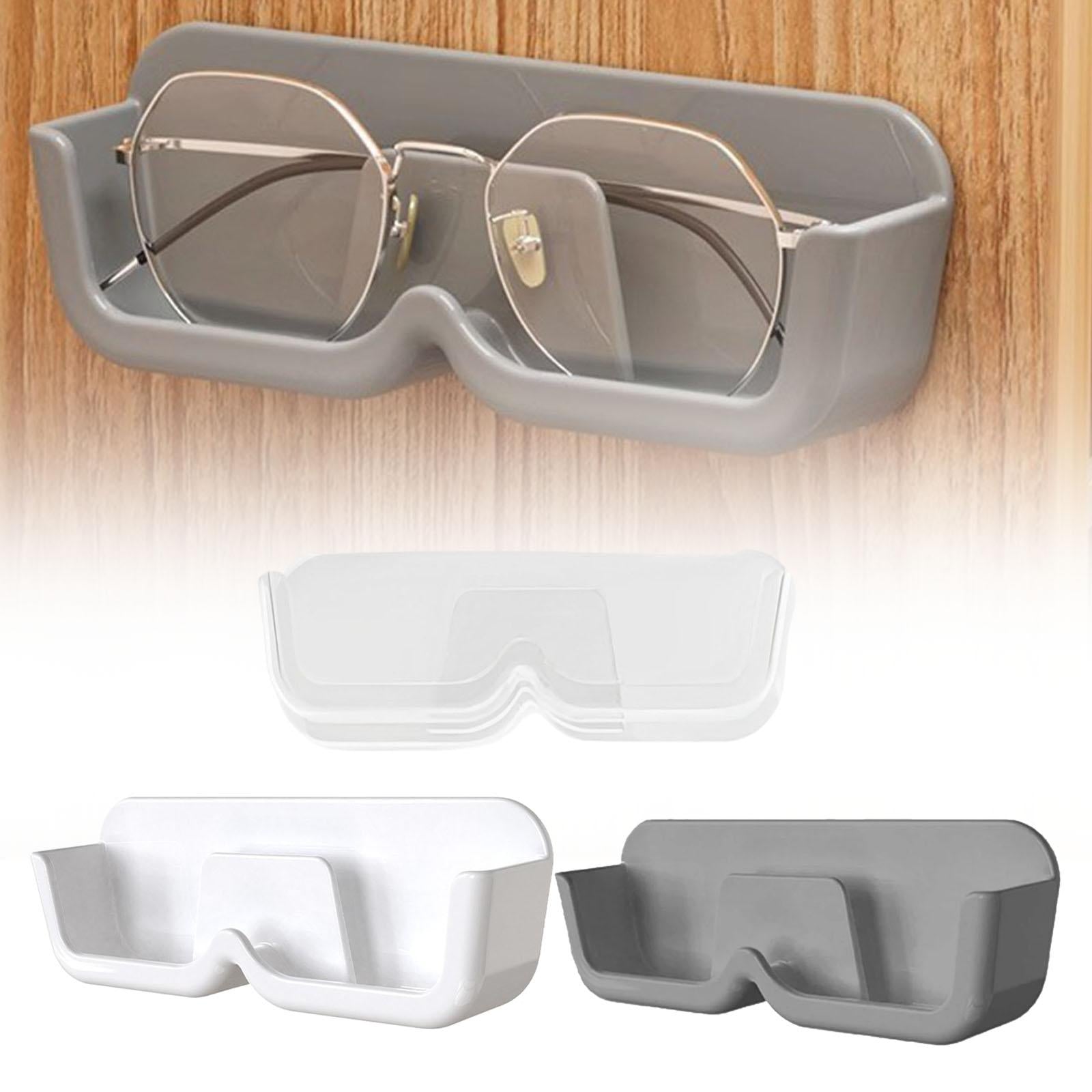 2xEyeglasses Holder Wall Mount Durable Stylish for Tabletop Showcase Apartment Clear