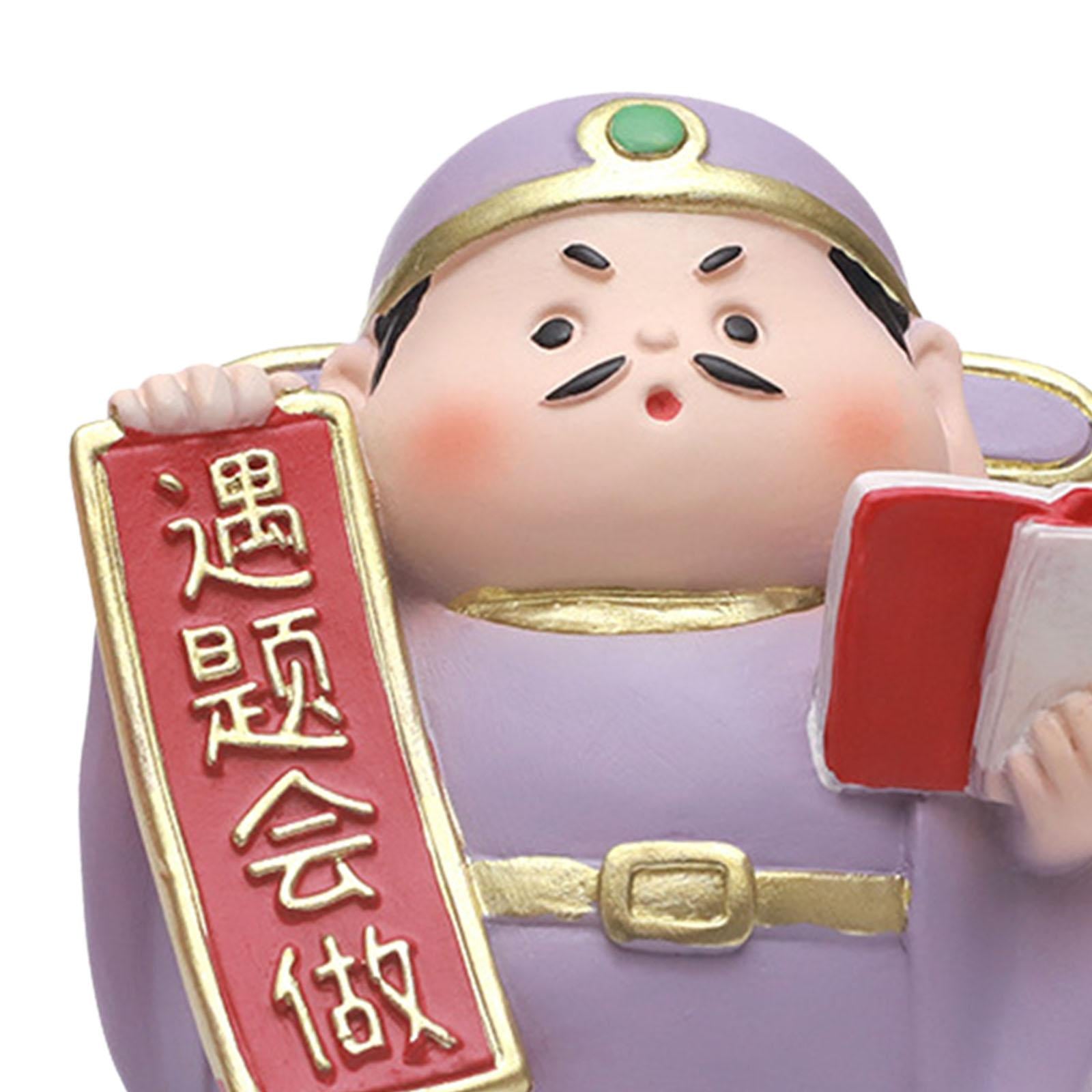 Miniature Figure Cute Mini Desktop Ornament for Desk Bedroom Home Decoration Style A